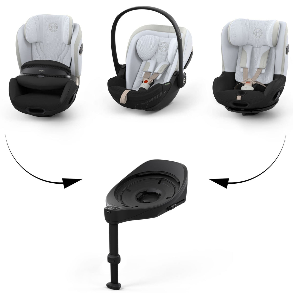 Cybex forward facing car seats Cybex Anoris S Style - Misty Grey