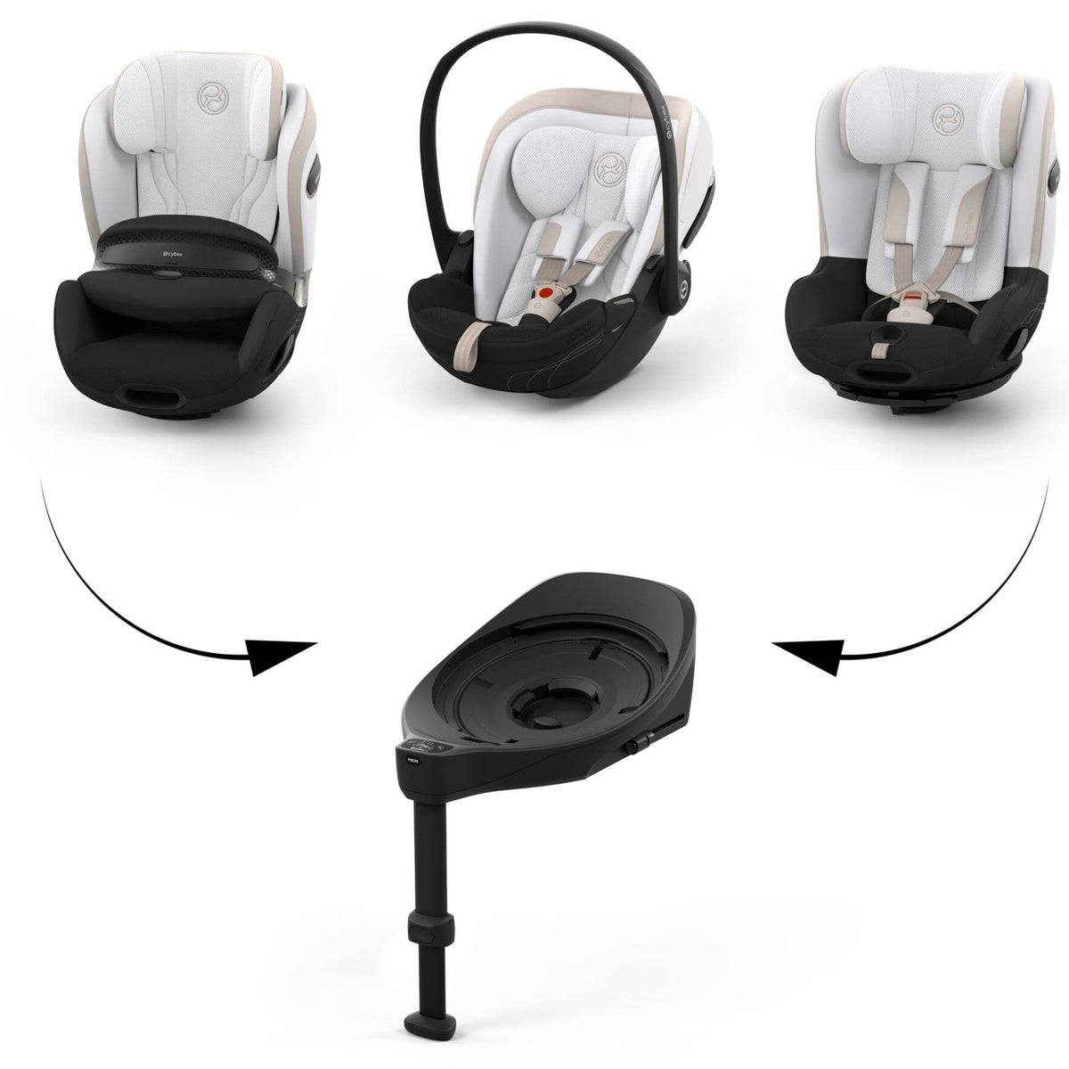 Cybex forward facing car seats Cybex Anoris S Style - Off White