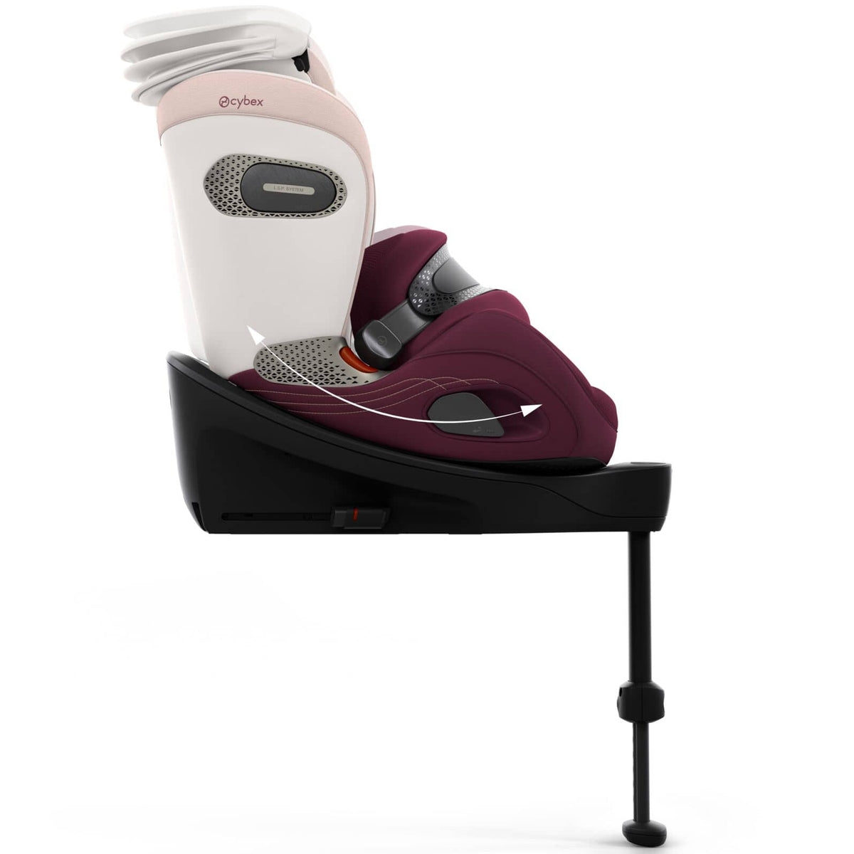 Cybex forward facing car seats Cybex Anoris S Style - Quartz Pink