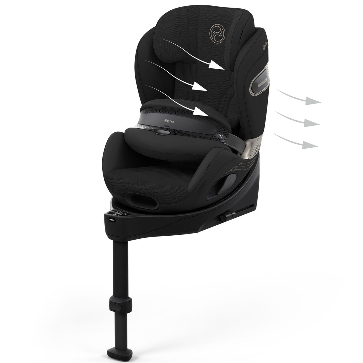 Cybex forward facing car seats Cybex Anoris S Style - Sepia Black
