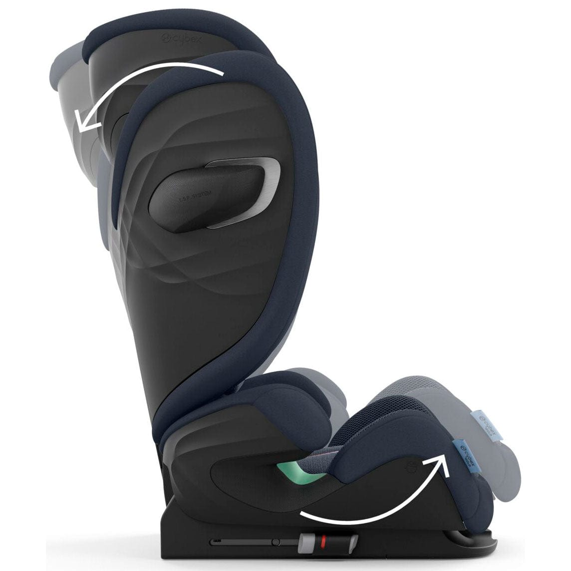 Cybex highback booster seats Cybex Solution G i-Fix Plus Highback Booster in Ocean Blue
