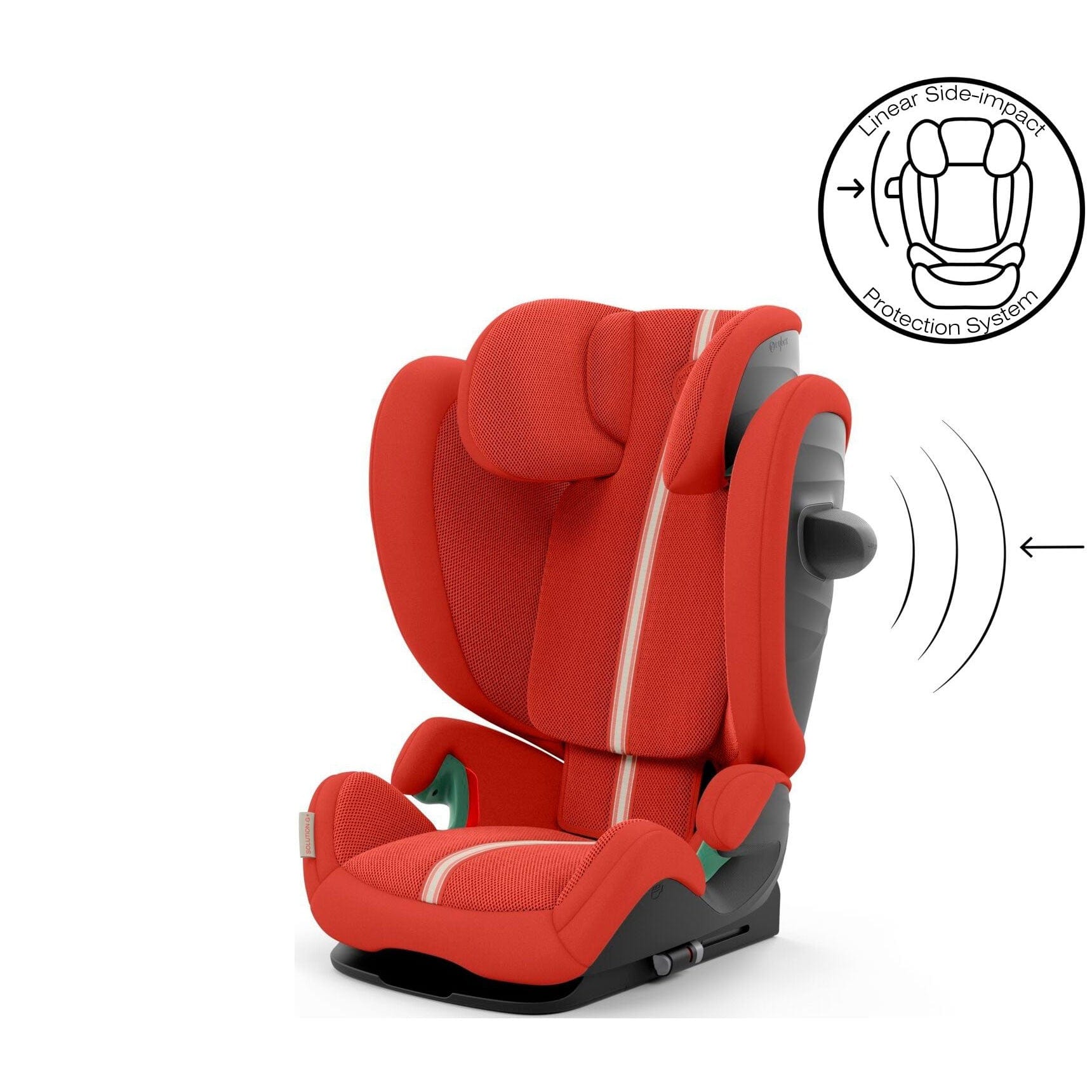 Cybex highback booster seats Cybex Solution G i-Fix Plus Highback Booster in Hibiscus Red
