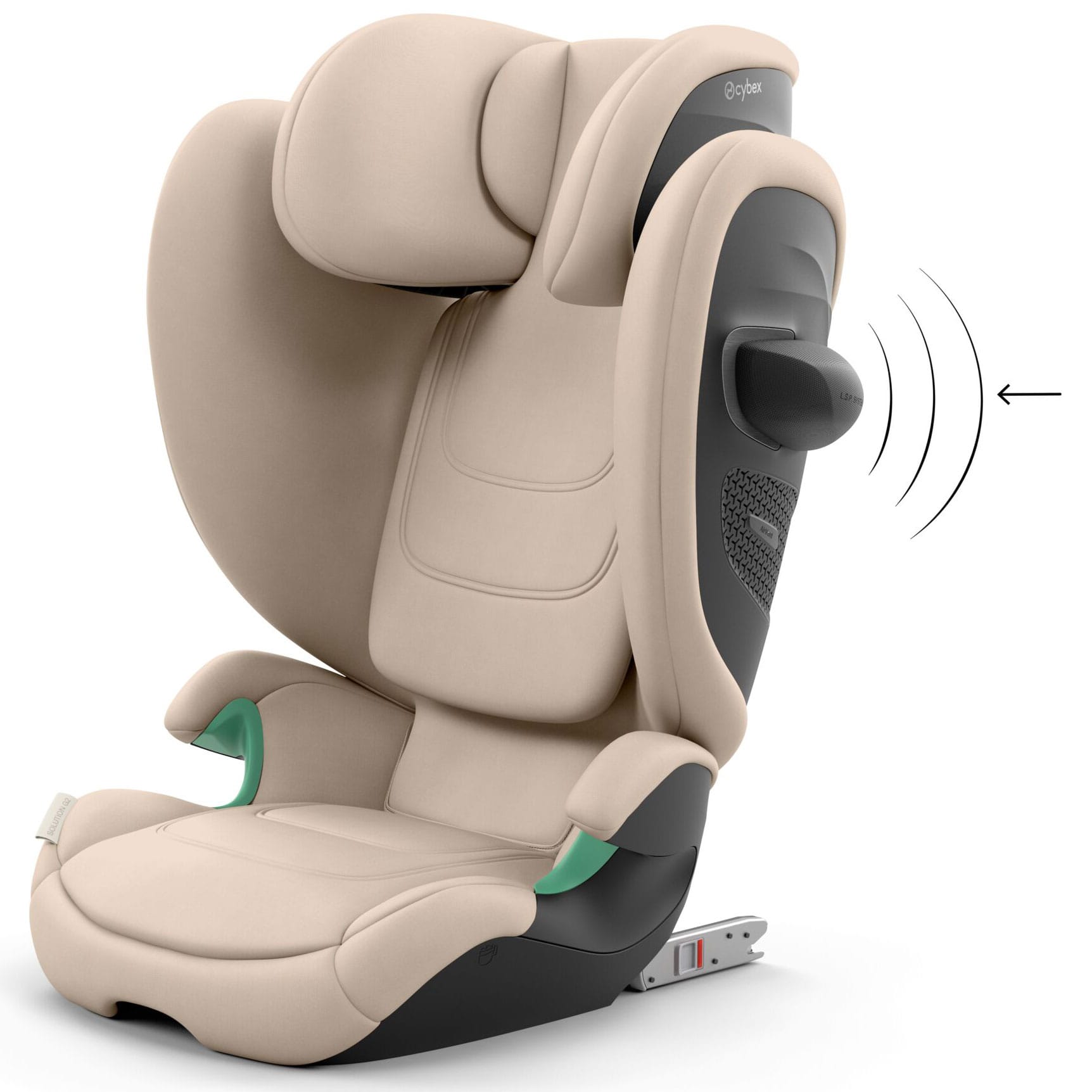 Cybex highback booster seats Cybex Solution G2 i-Fix Highback Booster Almond Beige 526001806