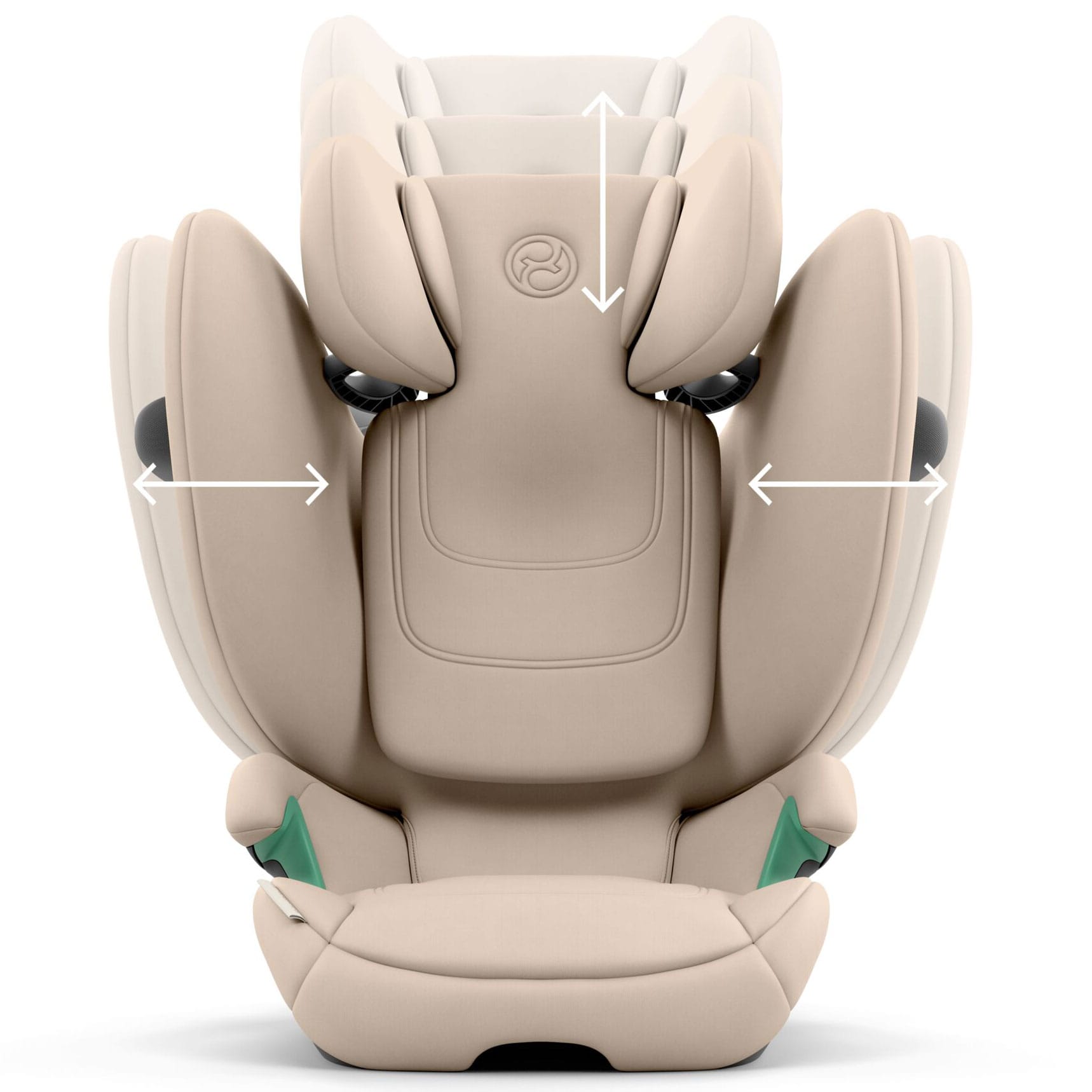 Cybex highback booster seats Cybex Solution G2 i-Fix Highback Booster Almond Beige 526001806