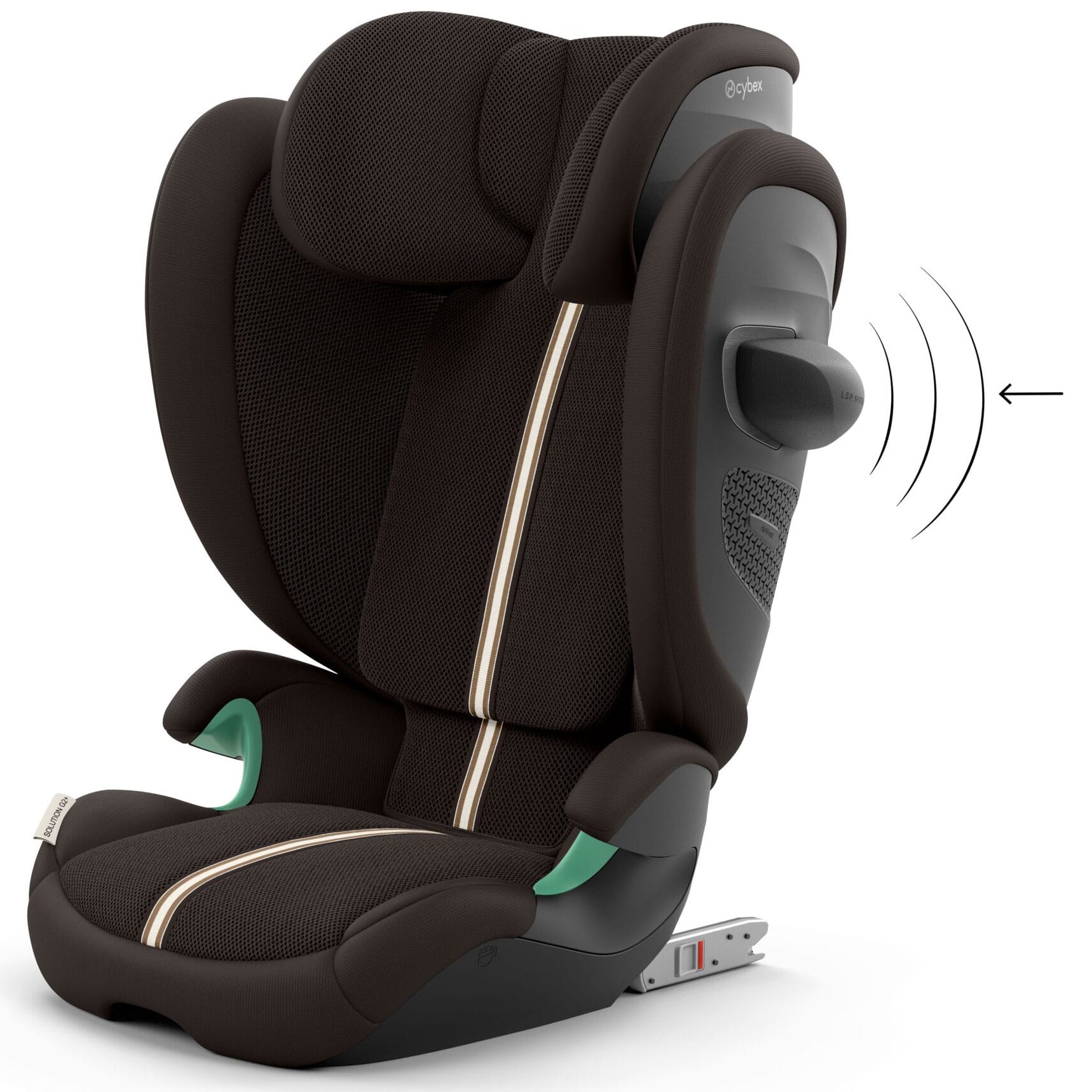 Cybex highback booster seats Cybex Solution G2 Plus i-Fix Highback Booster Chocolate Brown 526001812