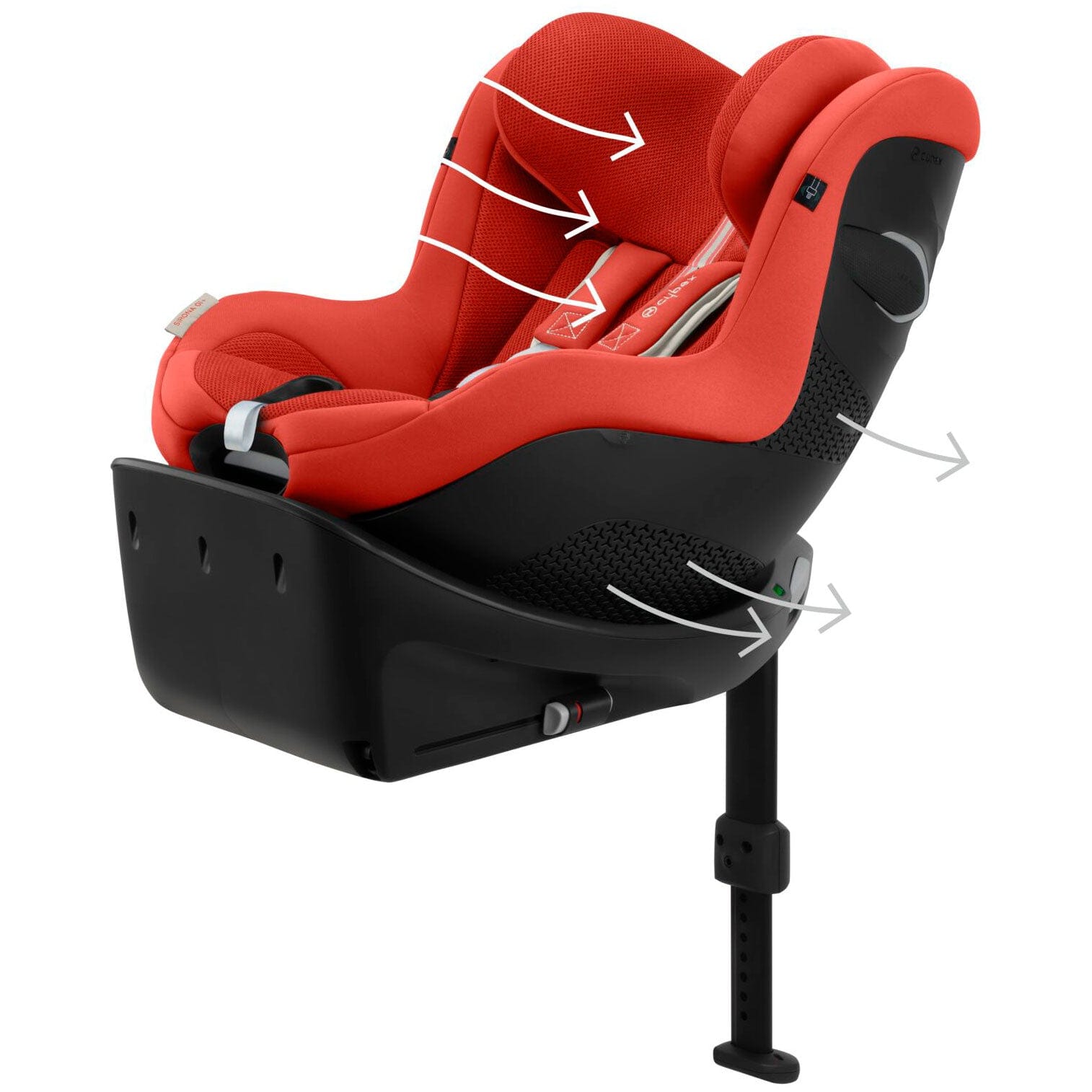 Cybex i-Size car seats Cybex Sirona Gi i-Size Plus - Hibiscus Red 522001685