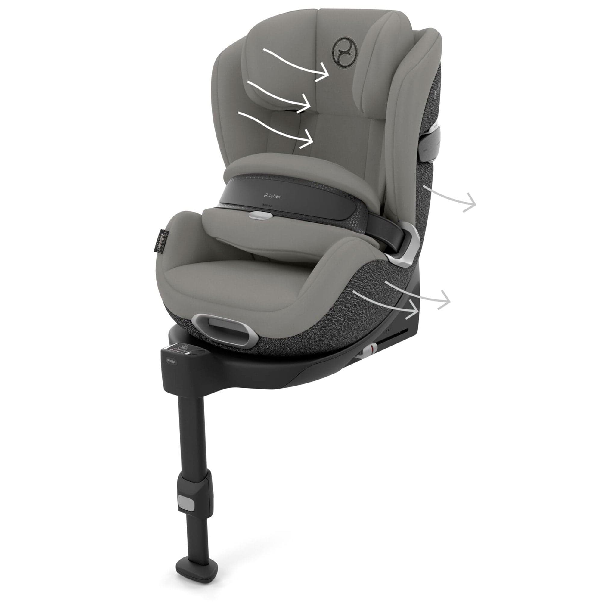 Cybex i-Size car seats Cybex Anoris T2 i-Size Car Seat - Mirage Grey 523001055