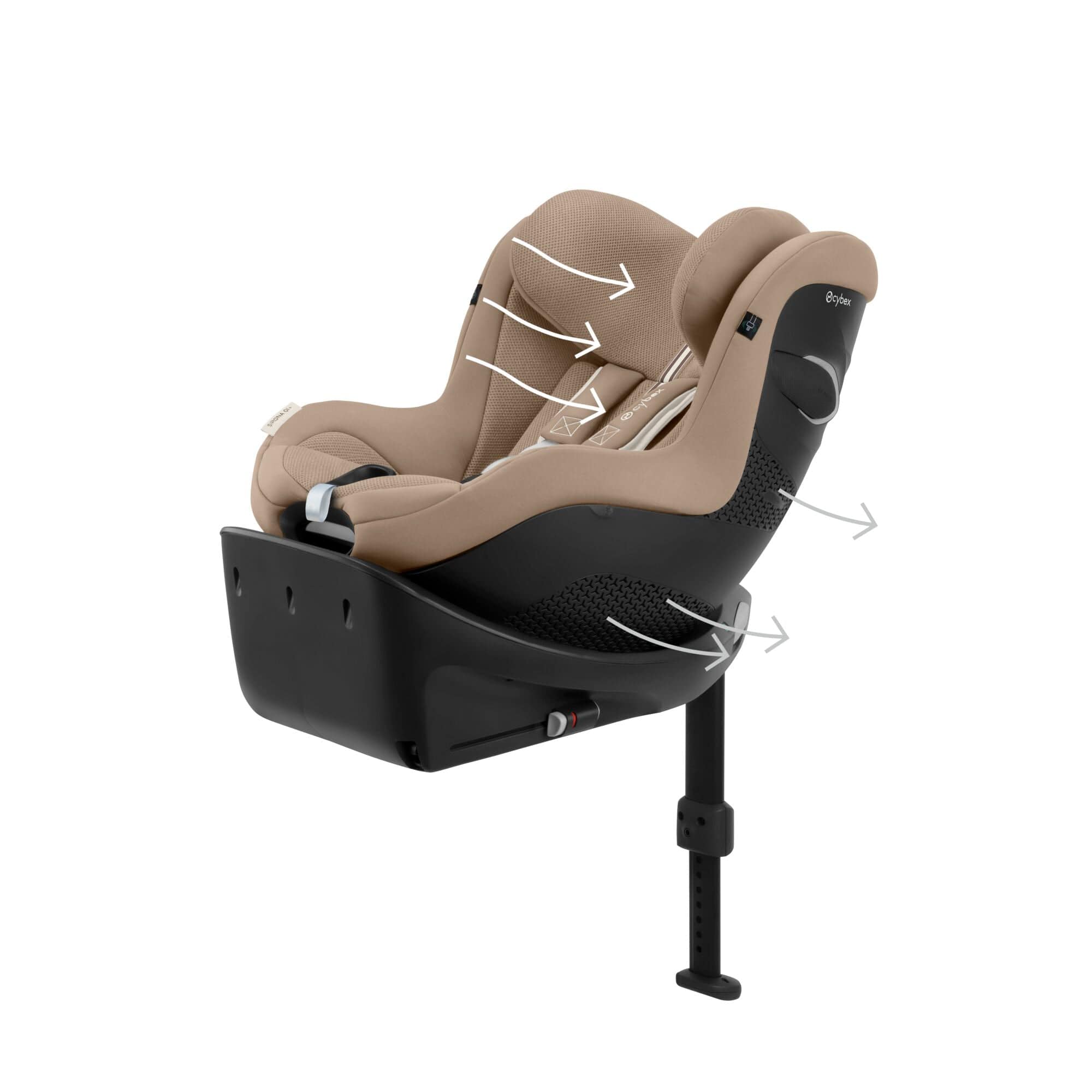 Cybex i-Size car seats Cybex Sirona Gi i-Size Plus - Almond Beige 524001463