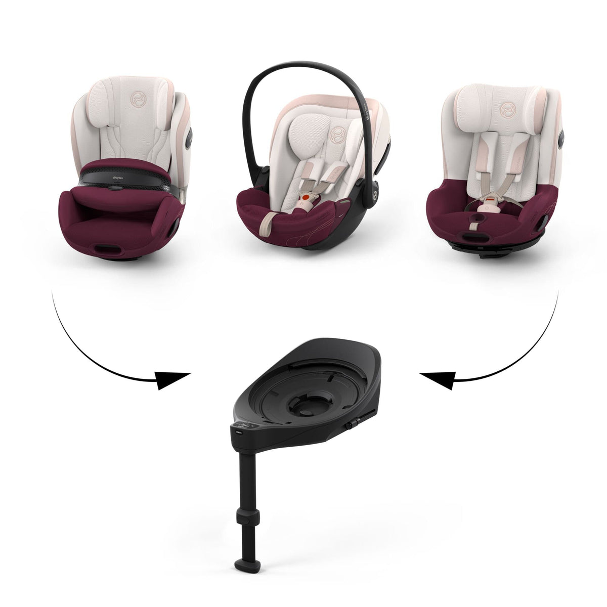 Cybex i-Size car seats Cybex Sirona S Style - Quartz Pink