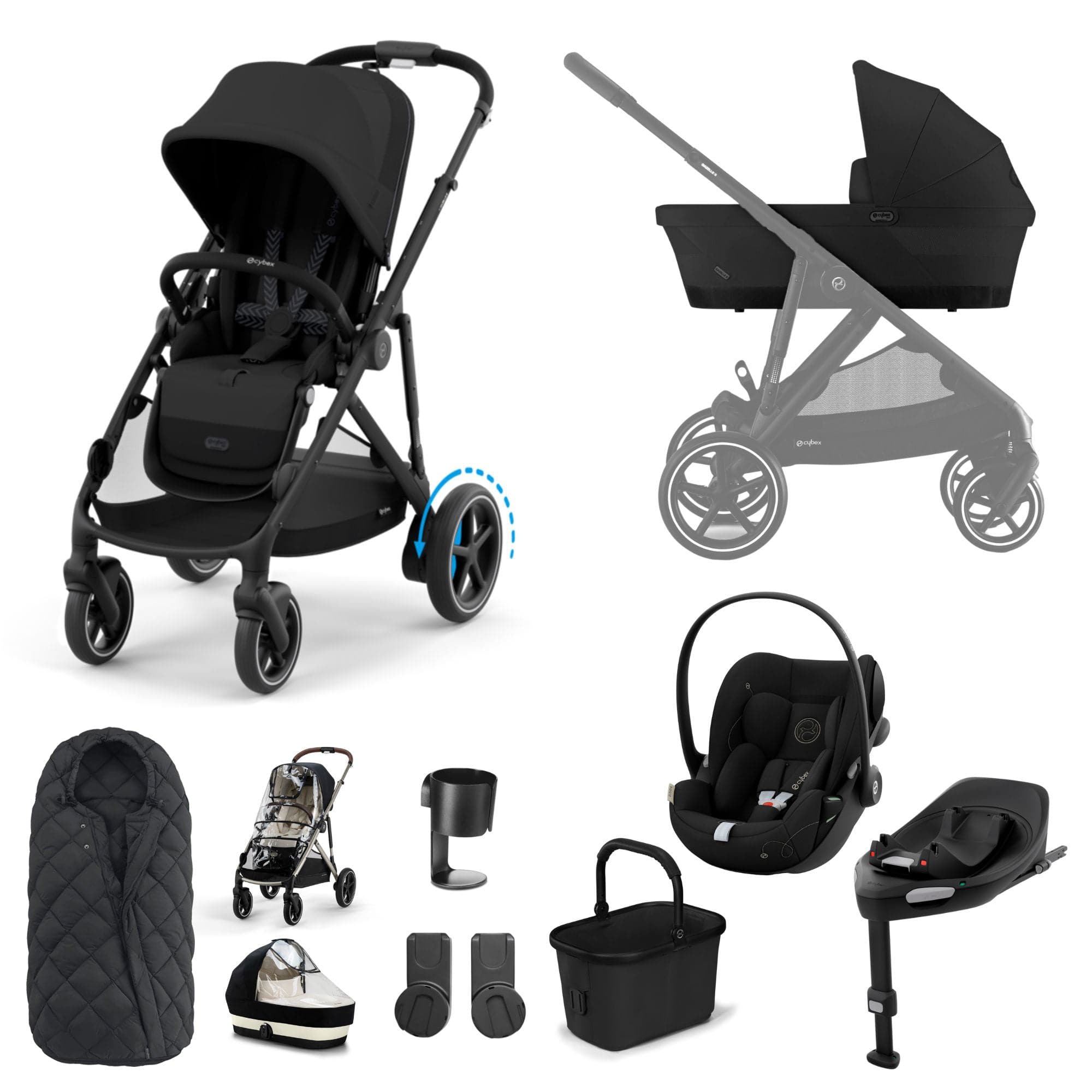Cybex Travel Systems Cybex eGazelle S Luxury Kit - Moon Black 15649-MOO-BLK-1