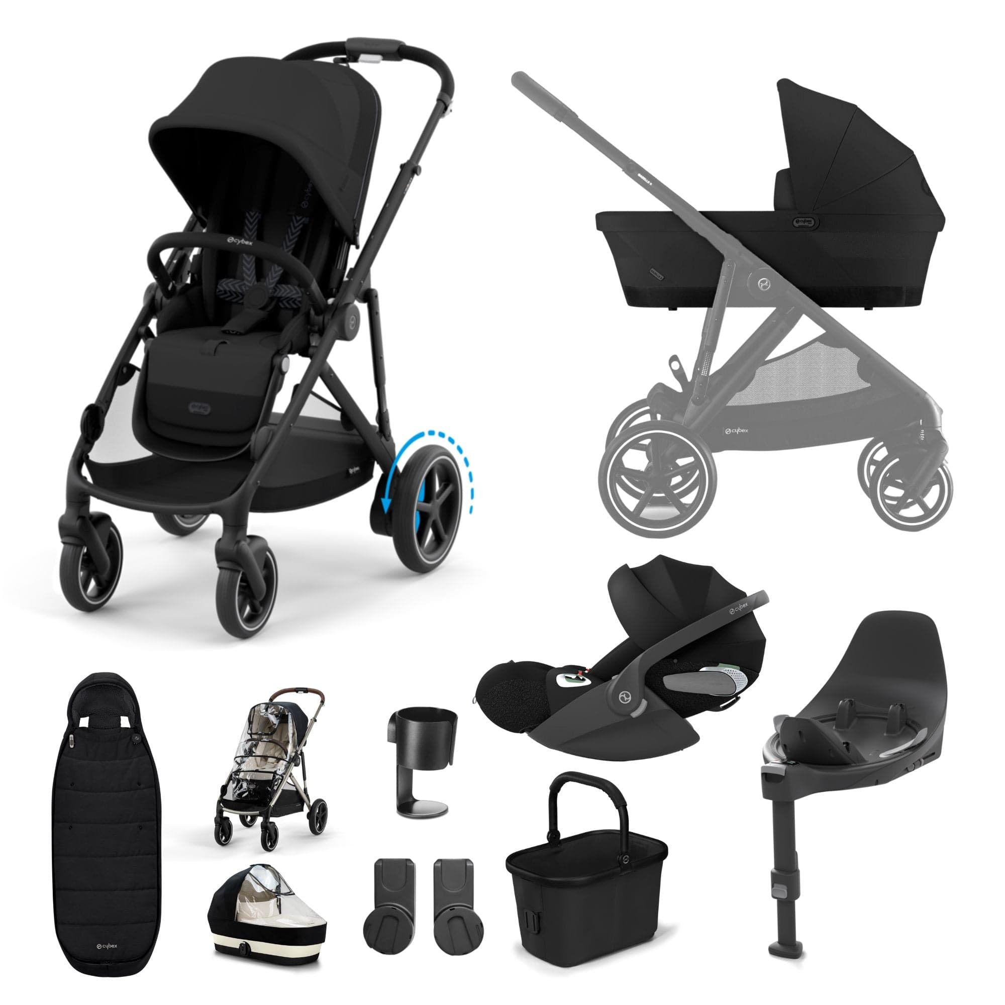 Cybex Travel Systems Cybex eGazelle S Luxury Kit - Moon Black 15649-MOO-BLK-2