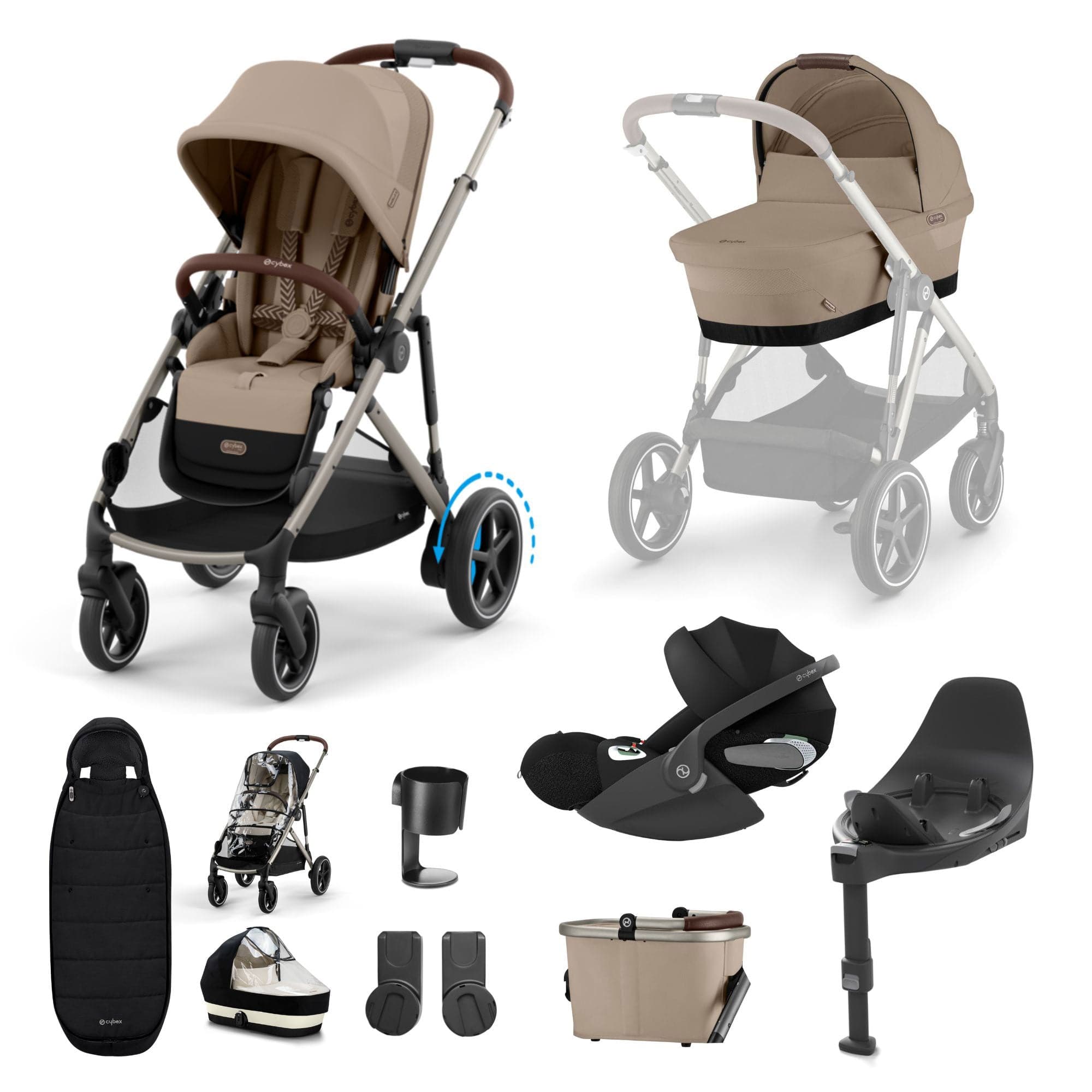 Cybex Travel Systems Cybex eGazelle S Luxury Kit - Almond Beige 15650-ALM-BEI-2