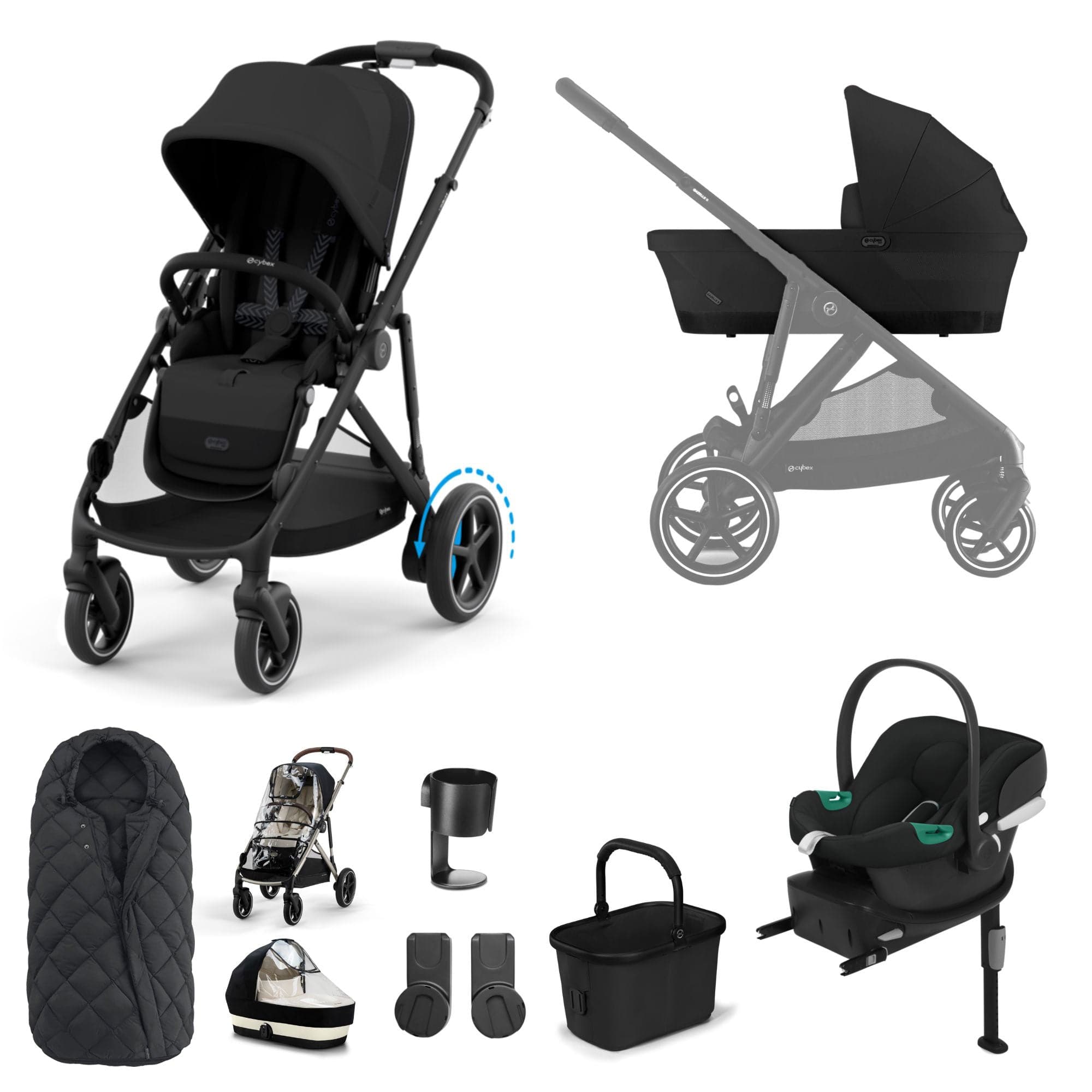Cybex Travel Systems Cybex eGazelle S Comfort Kit - Moon Black 16341-MOO-BLK-1