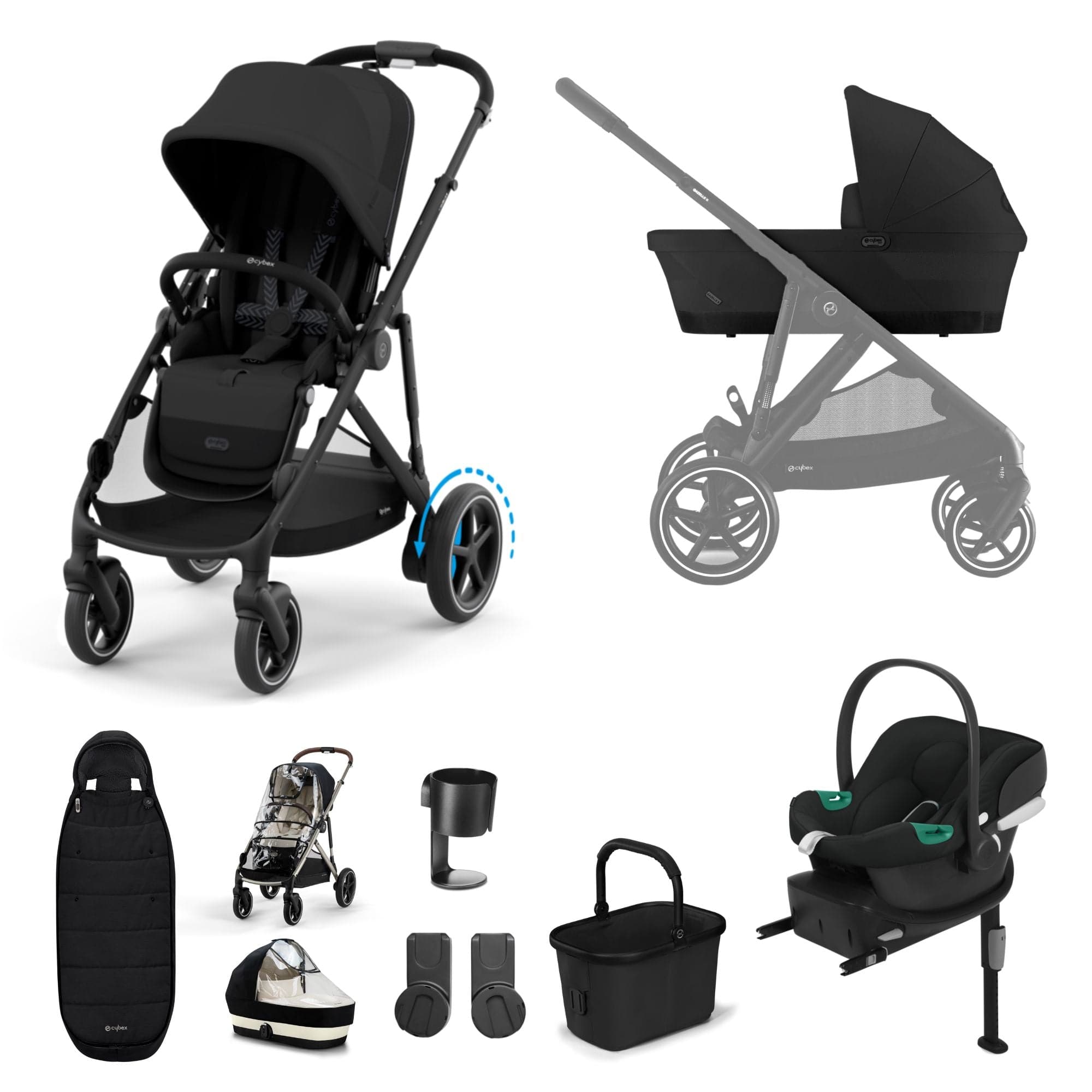 Cybex Travel Systems Cybex eGazelle S Comfort Kit - Moon Black 16341-MOO-BLK