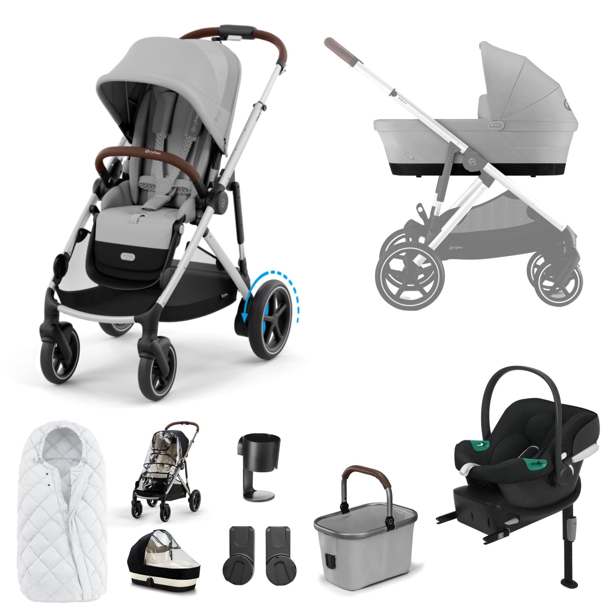 Cybex Travel Systems Cybex eGazelle S Comfort Kit - Stone Grey 16343-STO-GRY-1