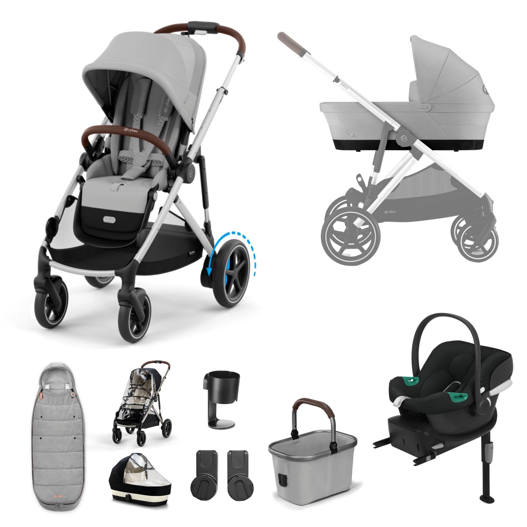 Cybex Travel Systems Cybex eGazelle S Comfort Kit - Stone Grey 16343-STO-GRY