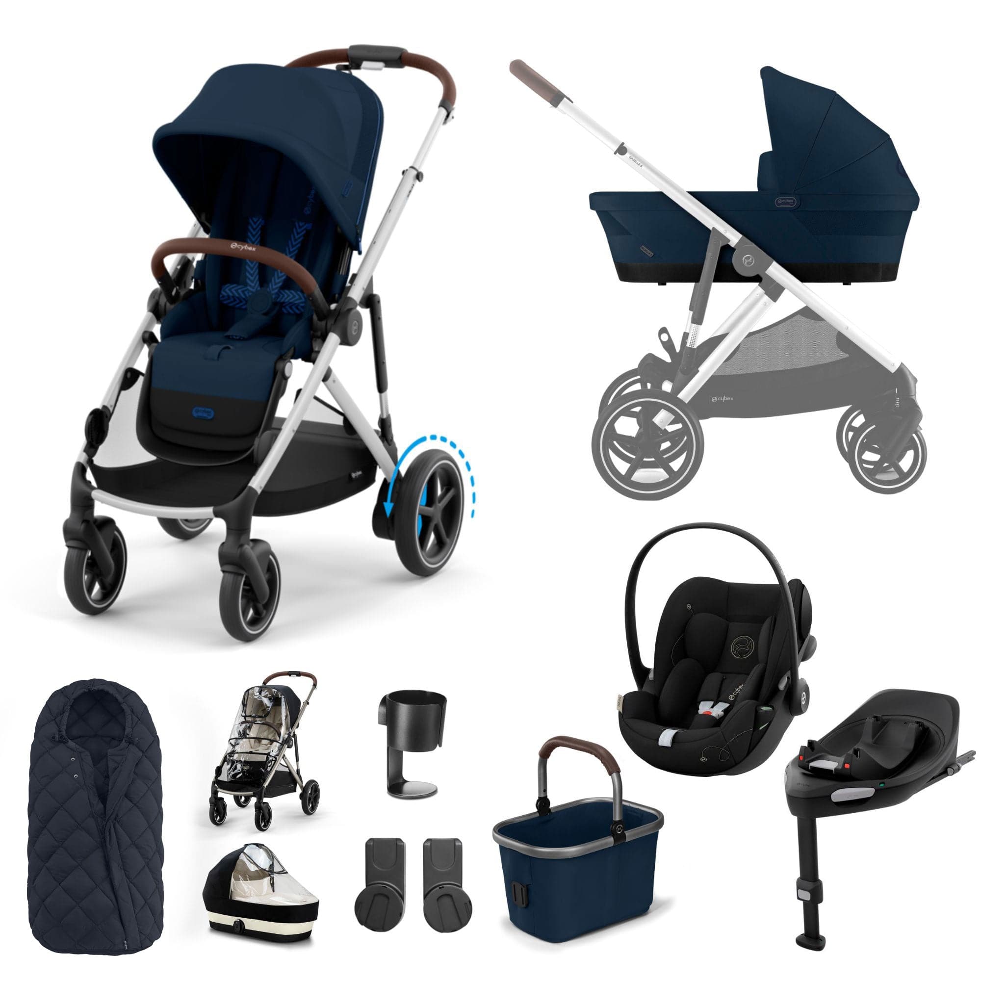 Cybex Travel Systems Cybex eGazelle S Luxury Kit - Ocean Blue 16358-OCE-BLU-1