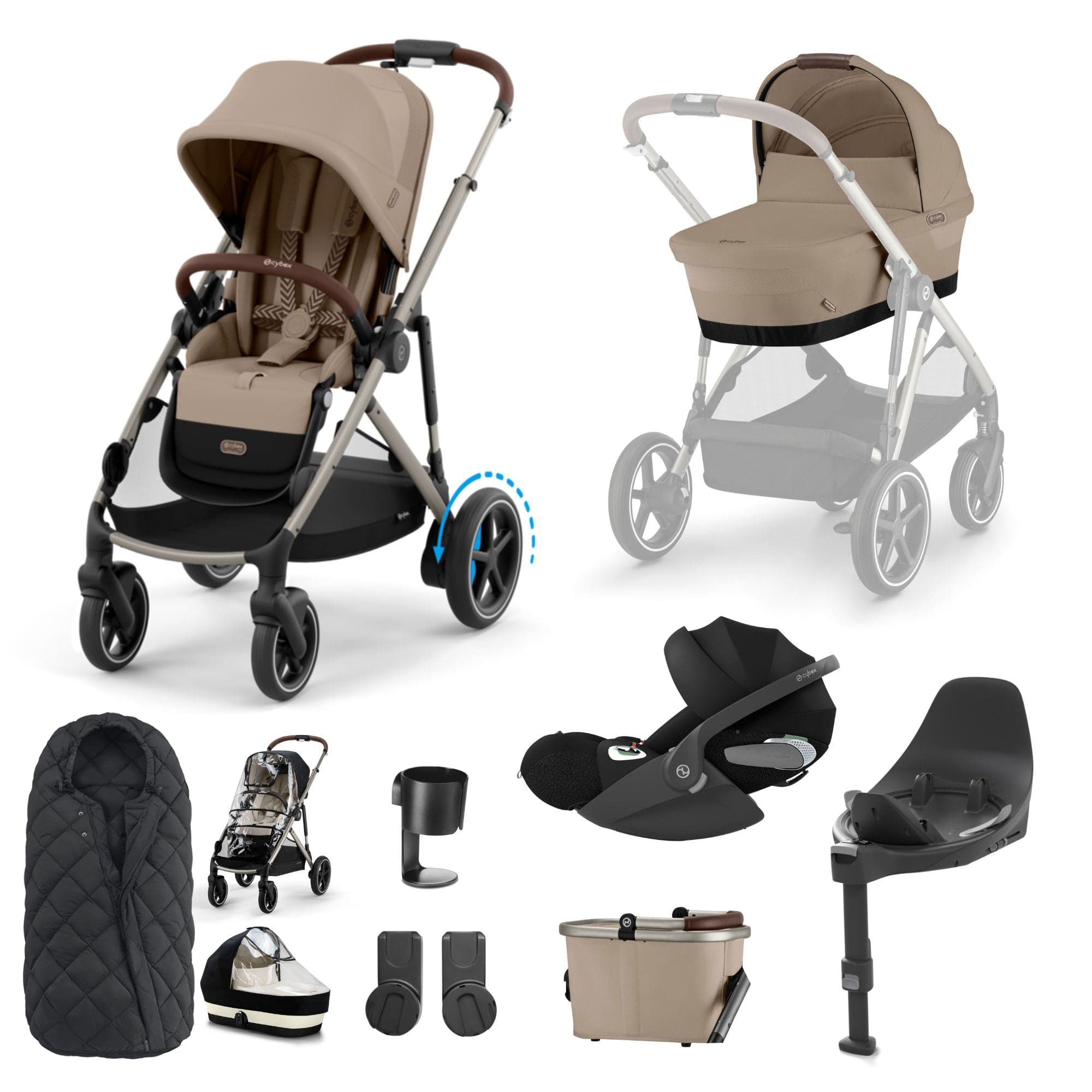 Cybex Travel Systems Cybex eGazelle S Luxury Kit - Almond Beige