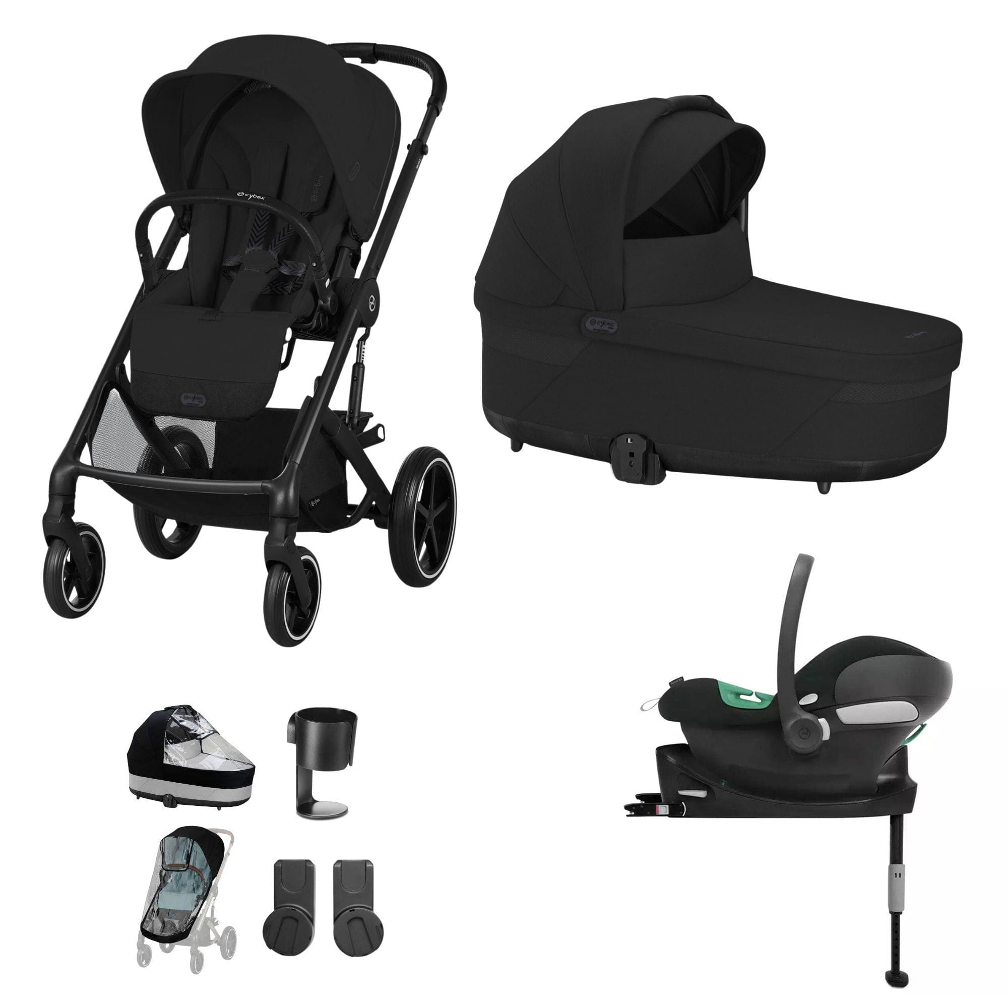Cybex Travel Systems Cybex Balios S Lux Comfort Bundle - Black/Moon Black 14649-BLK-MOO-BLK-1