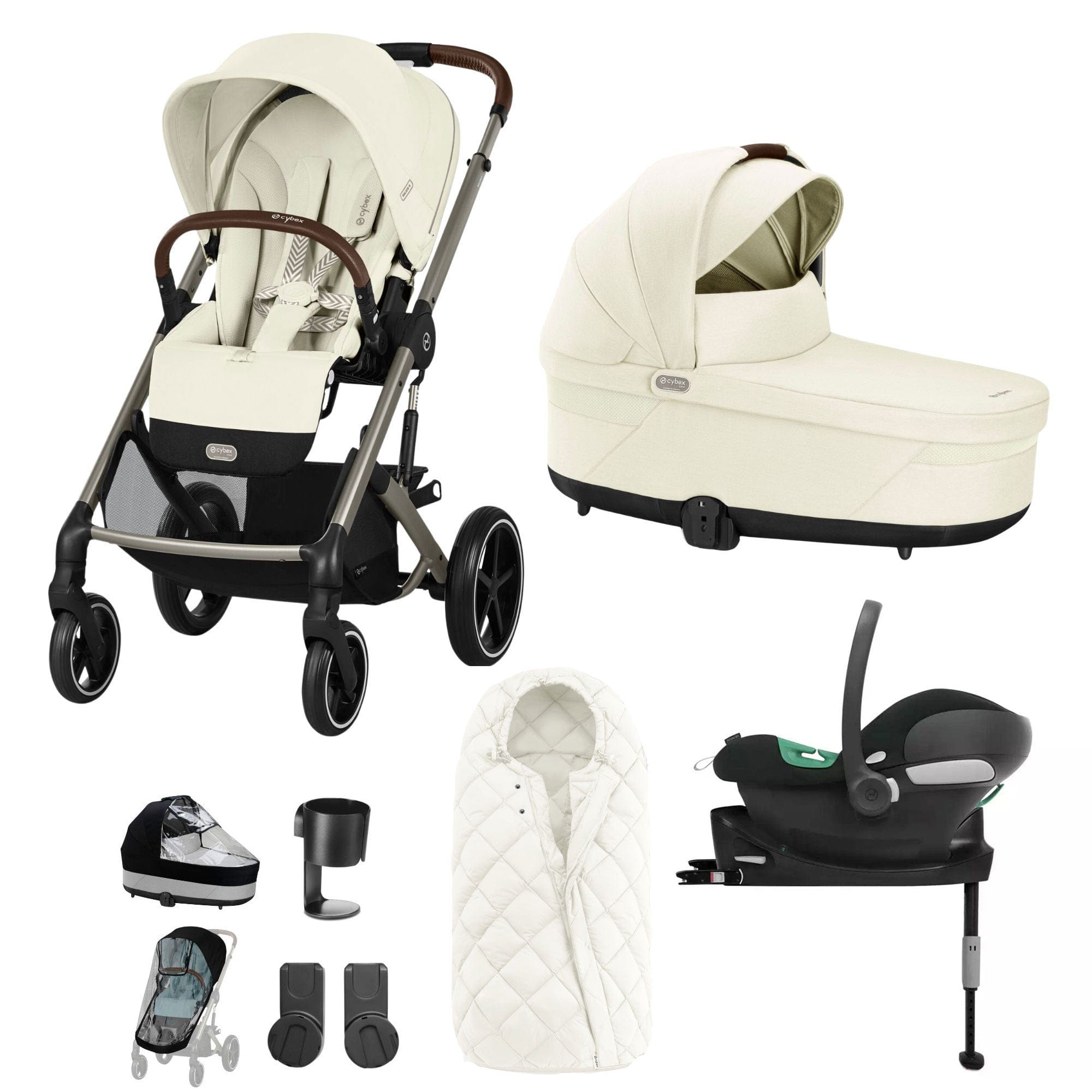 Cybex Travel Systems Cybex Balios S Lux Comfort Bundle - Taupe/Seashell Beige 127457-TPE-SEA-BEI