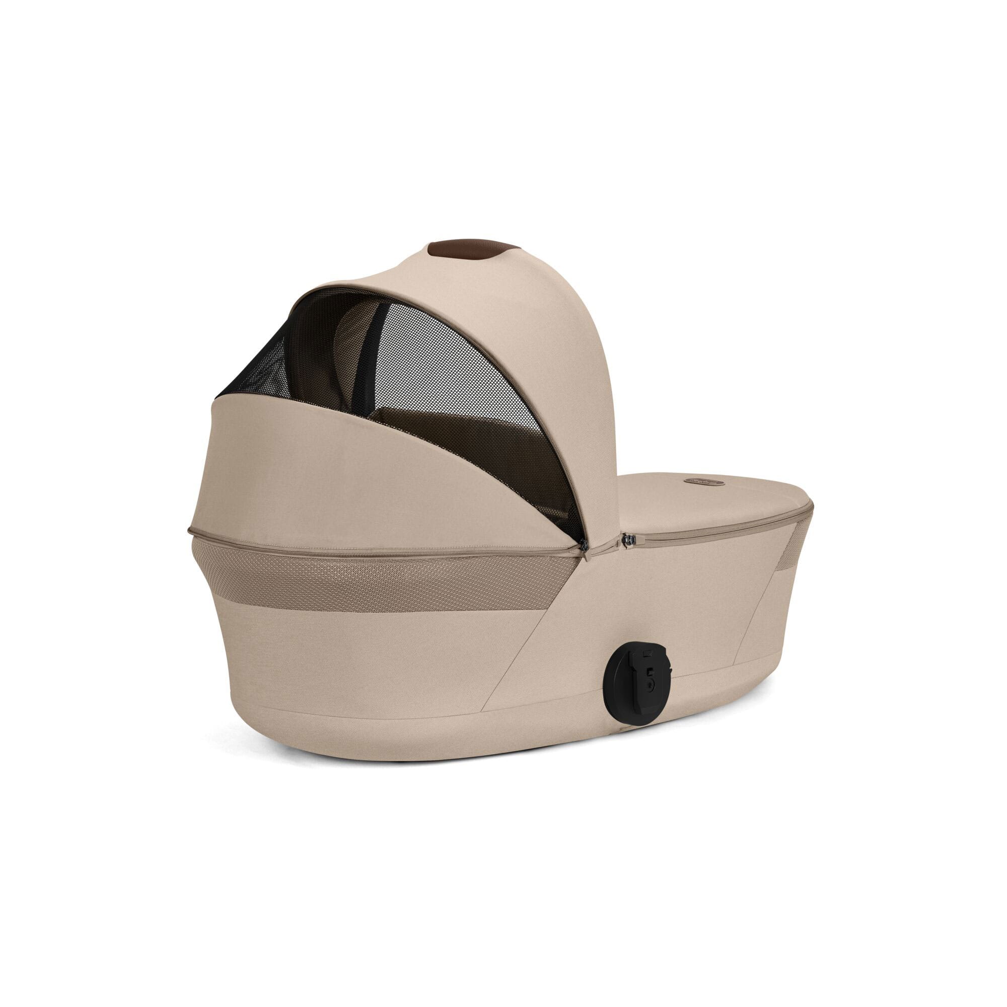 Cybex travel systems Cybex Balios S Lux Foldable Carrycot Travel System - Almond Beige