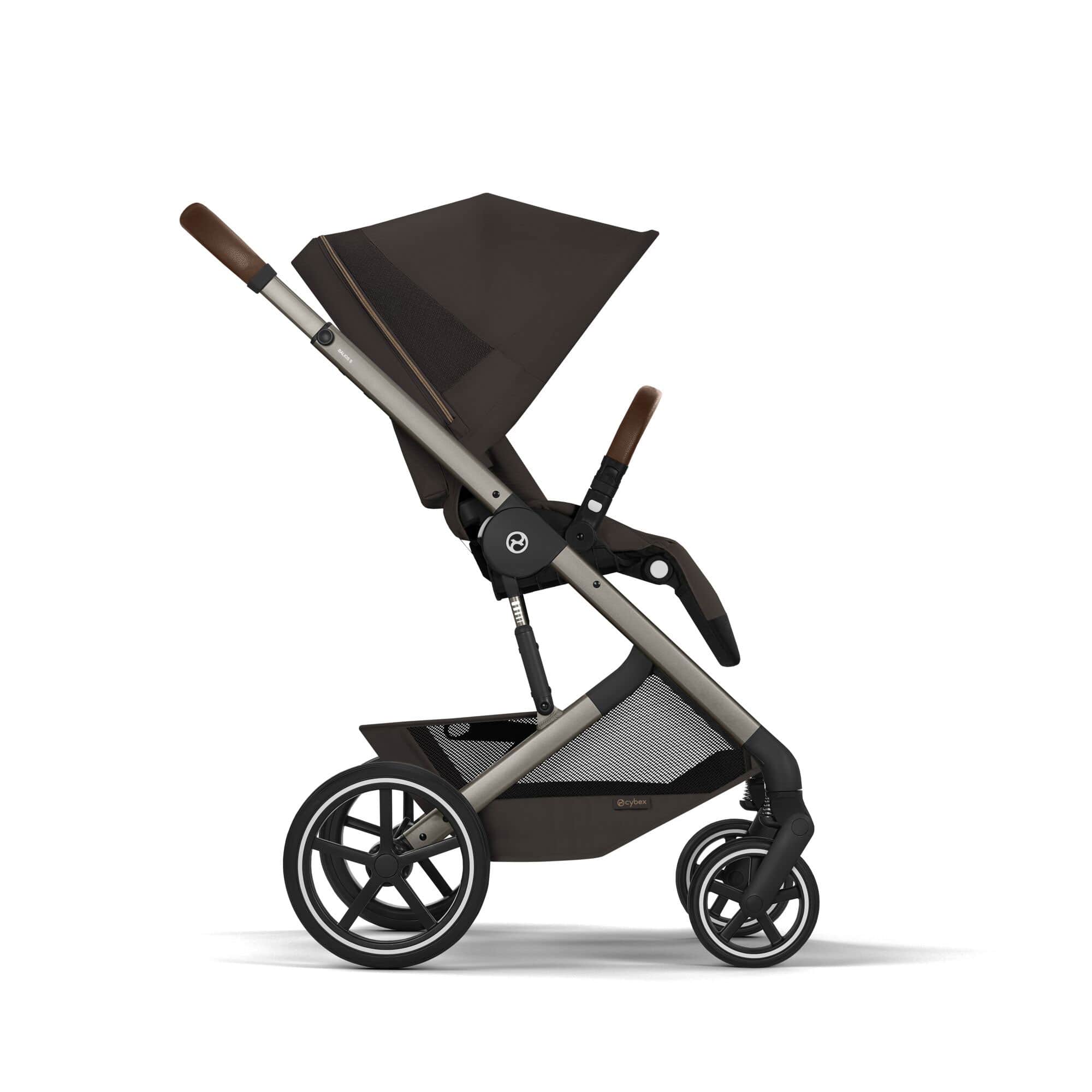 Cybex travel systems Cybex Balios S Lux Foldable Carrycot Travel System - Chocolate Brown