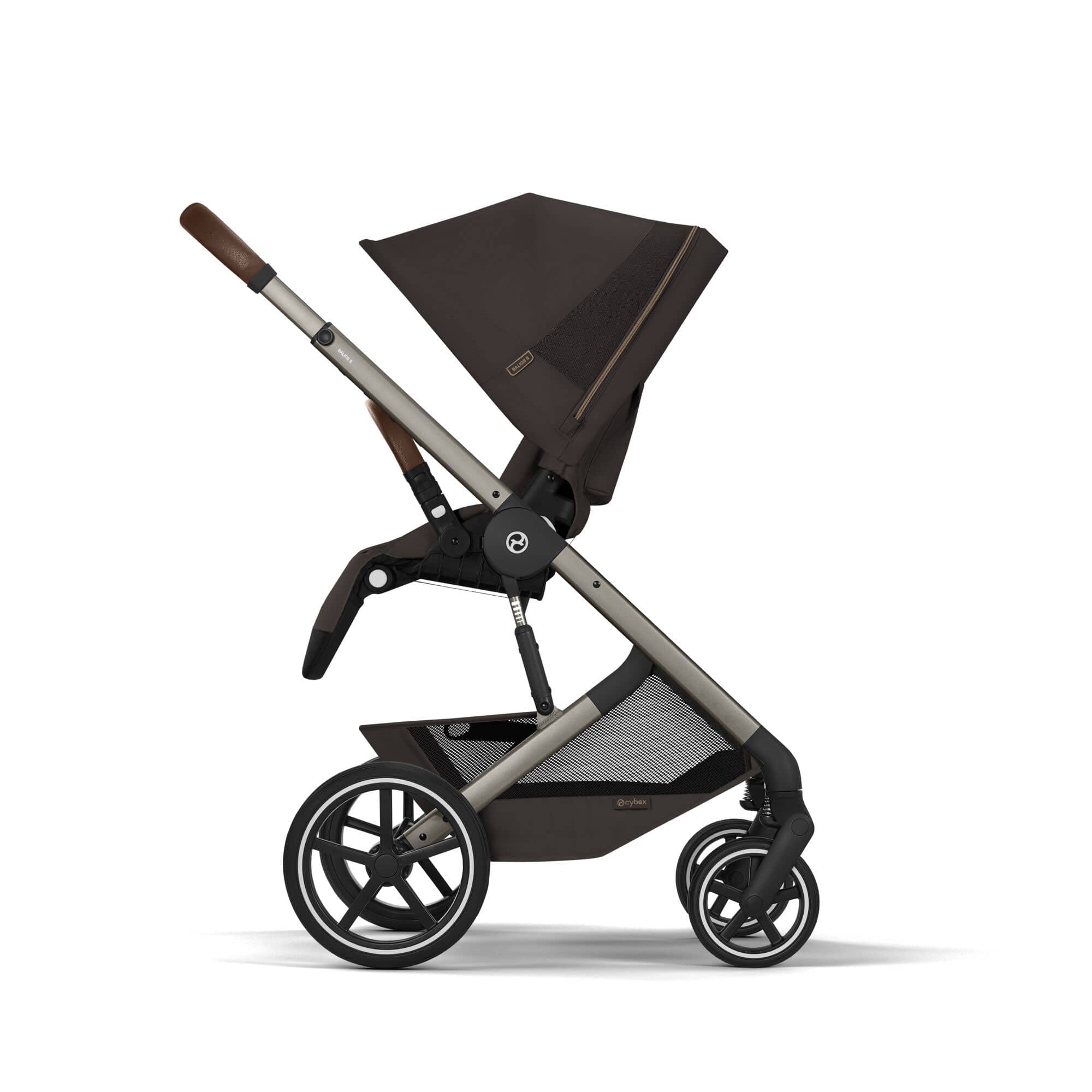 Cybex travel systems Cybex Balios S Lux Foldable Carrycot Travel System - Chocolate Brown