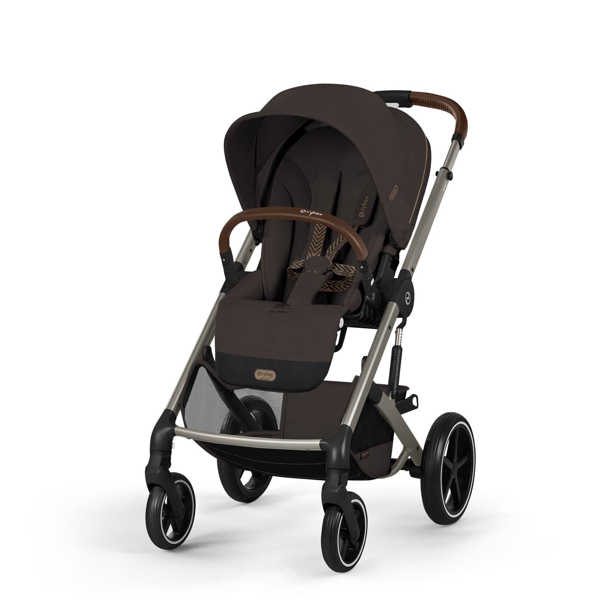 Cybex travel systems Cybex Balios S Lux Foldable Carrycot Travel System - Chocolate Brown