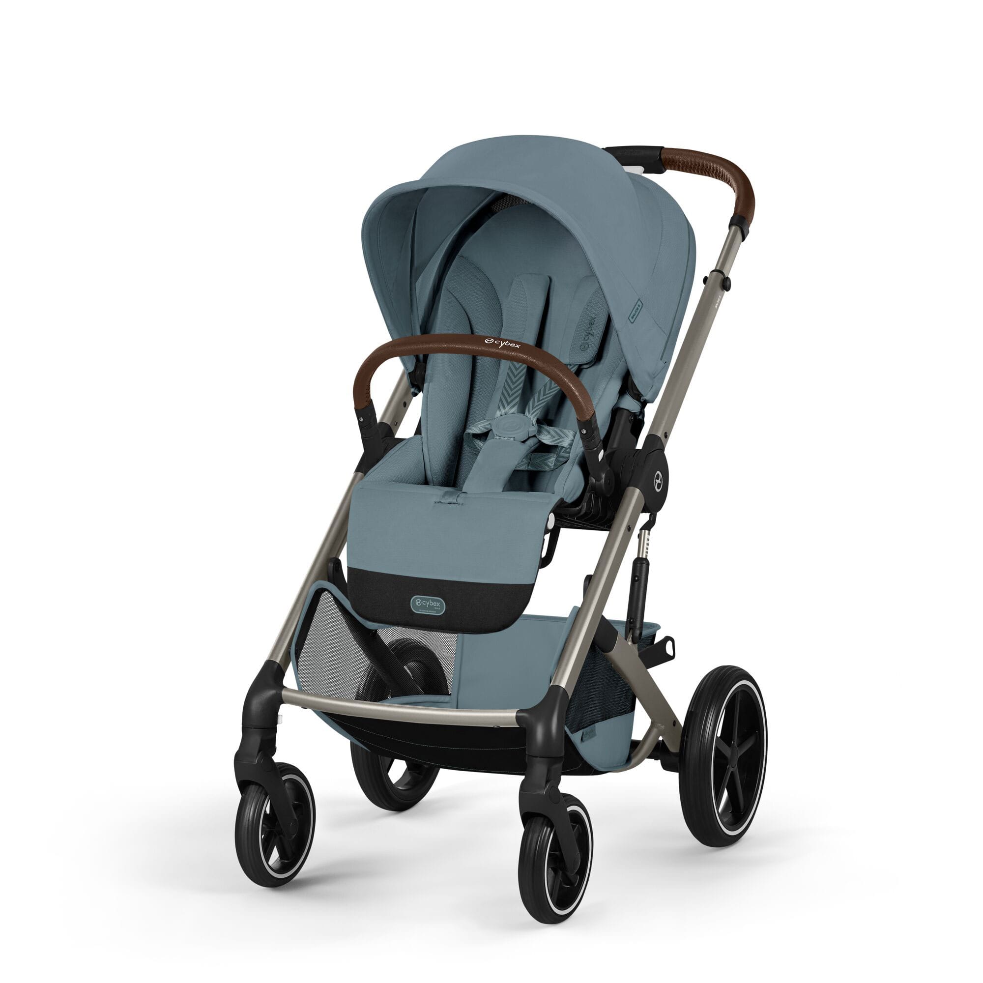 Cybex travel systems Cybex Balios S Lux Foldable Carrycot Travel System - Stormy Blue