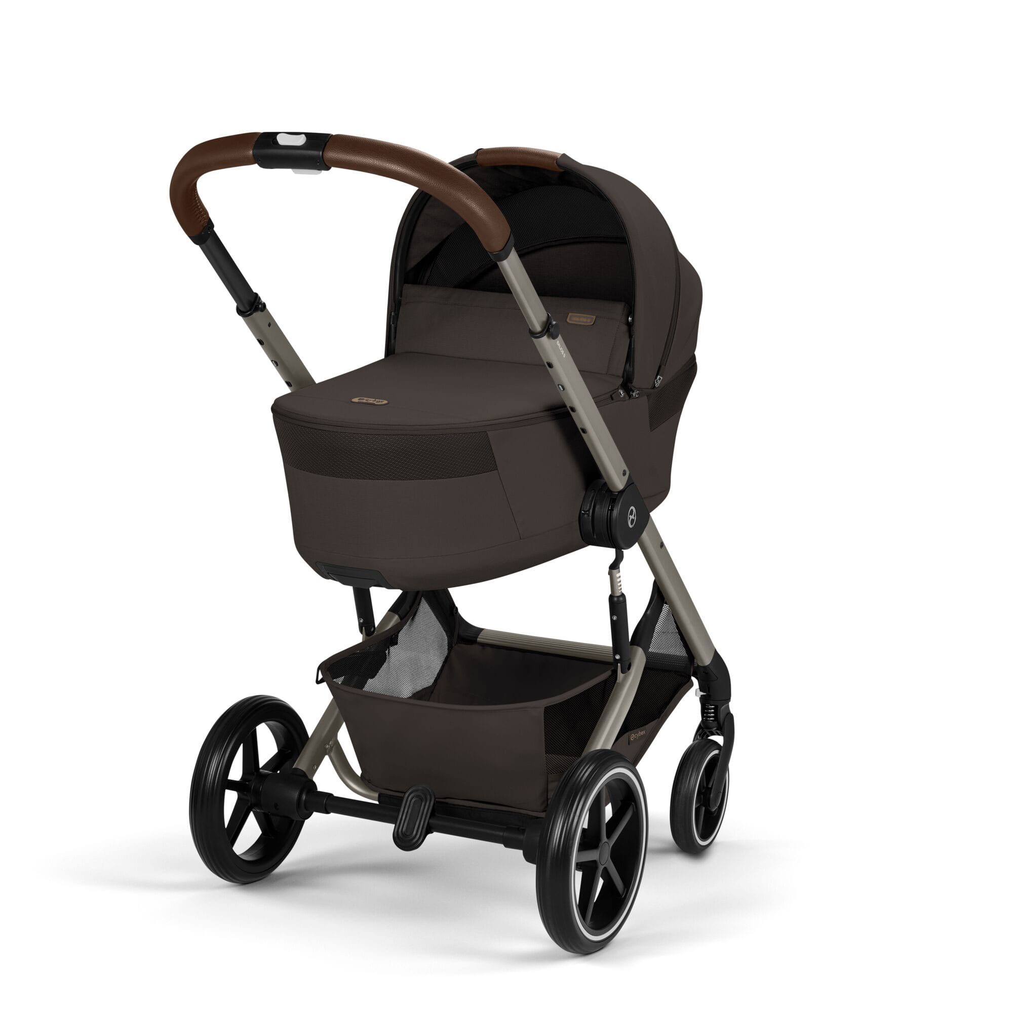 Cybex travel systems Cybex Balios S Lux Foldable Carrycot Ultimate Travel System - Chocolate Brown