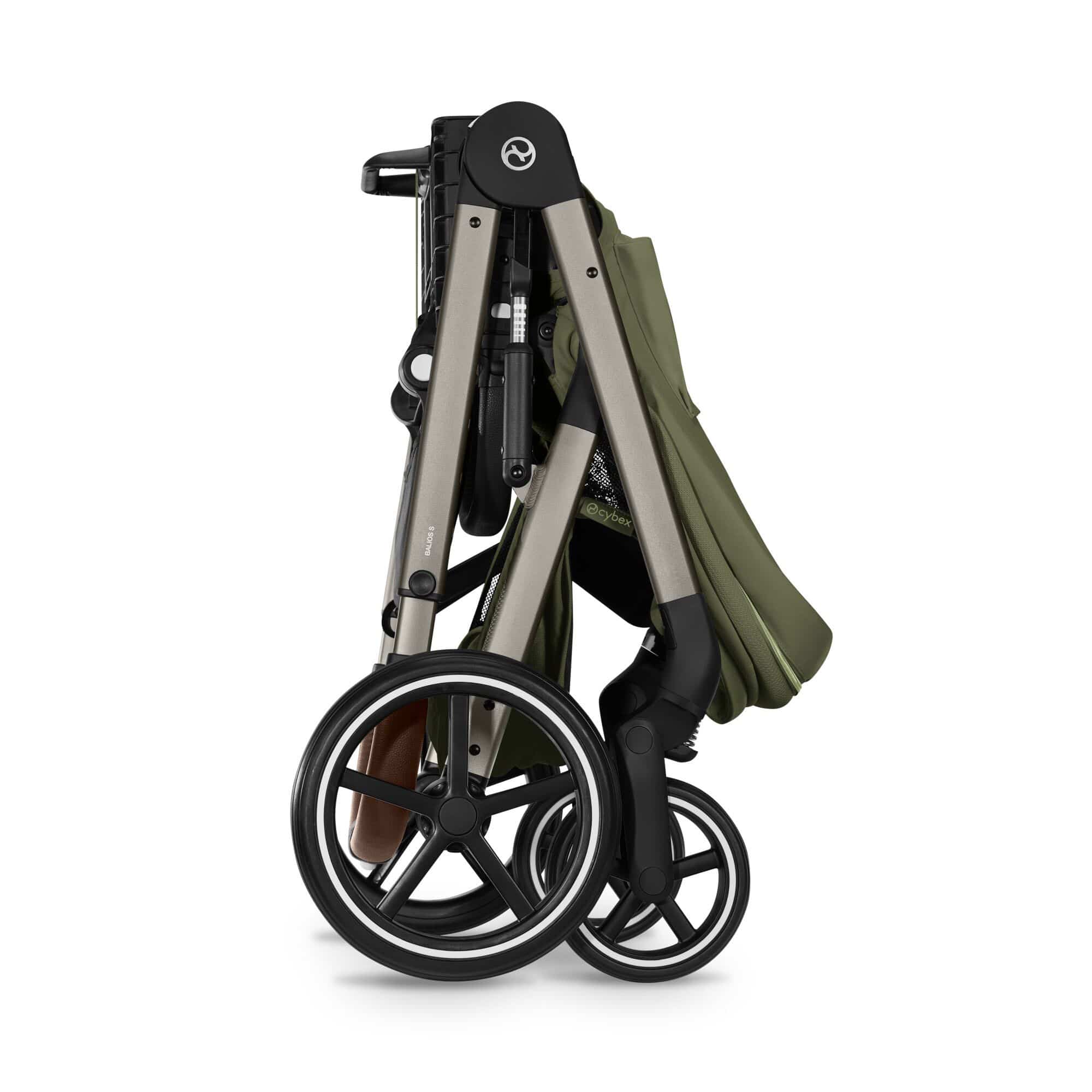 Cybex travel systems Cybex Balios S Lux Foldable Carrycot Ultimate Travel System - Moss Green