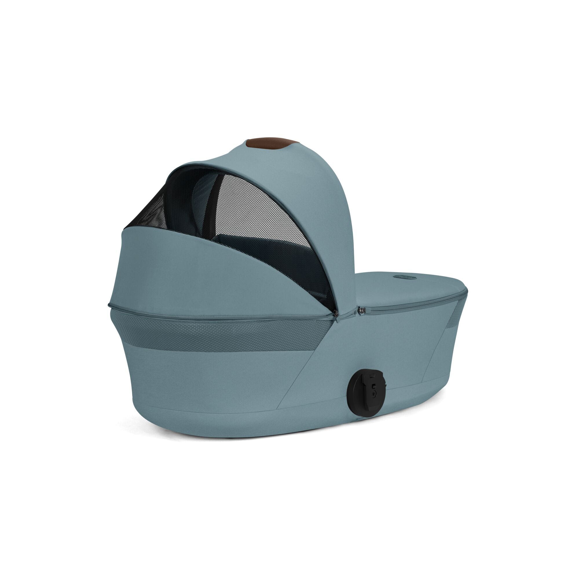 Cybex travel systems Cybex Balios S Lux Foldable Carrycot Ultimate Travel System - Stormy Blue