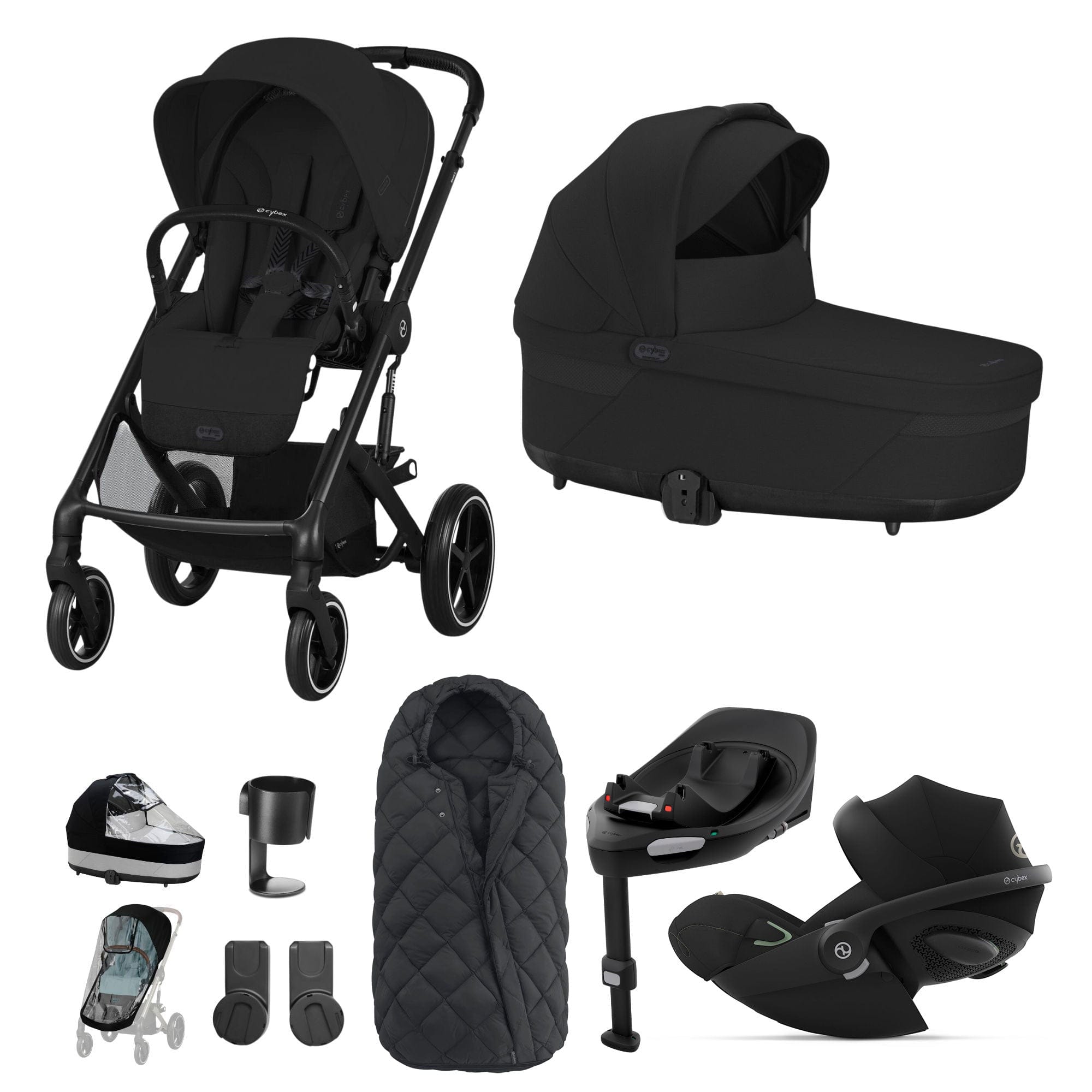 Cybex Travel Systems Cybex Balios S Lux Luxury Bundle - Black/Moon Black 14665-BLK-MOO-BLK