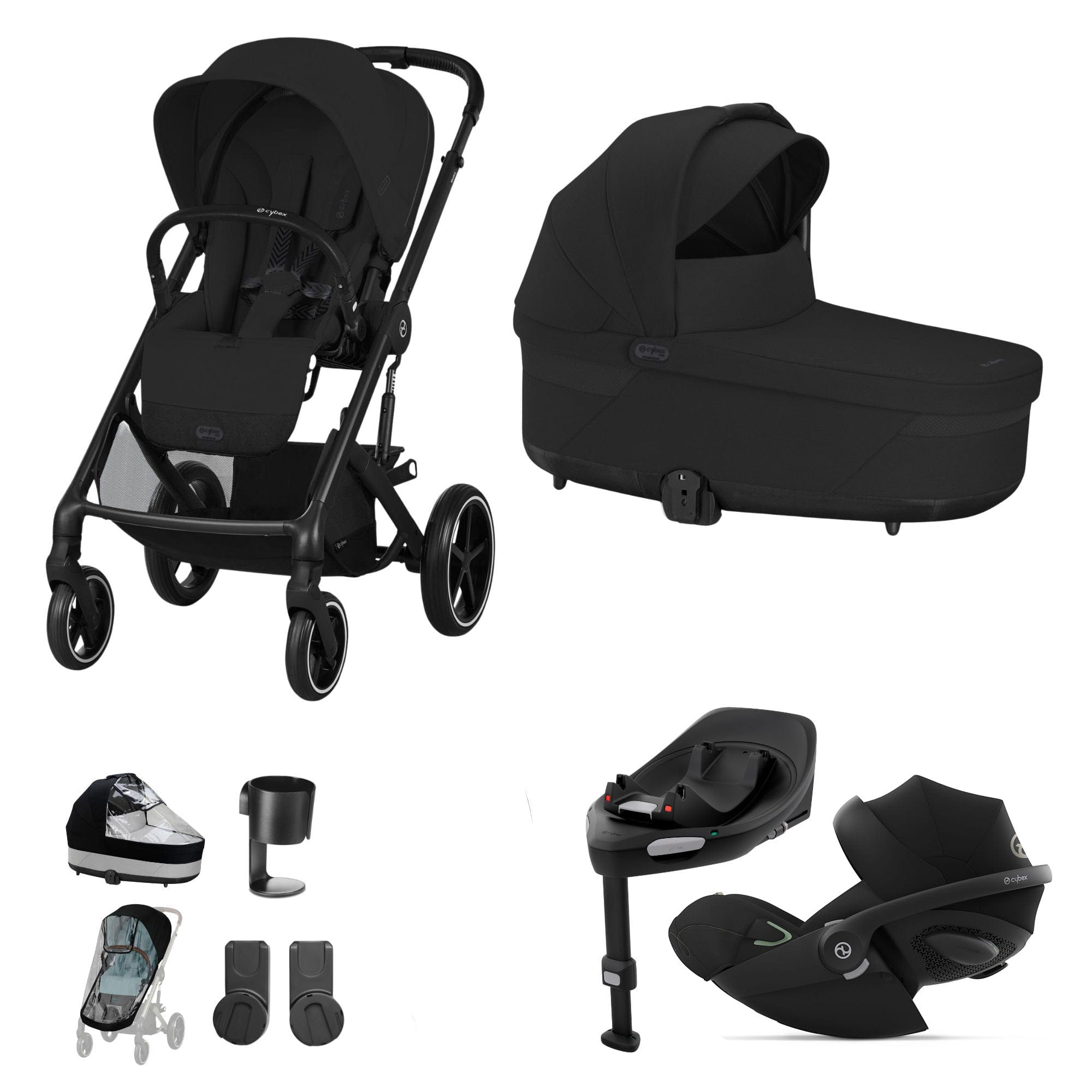 Cybex Travel Systems Cybex Balios S Lux Luxury Bundle - Black/Moon Black 14672-BLK-MOO-BLK-1