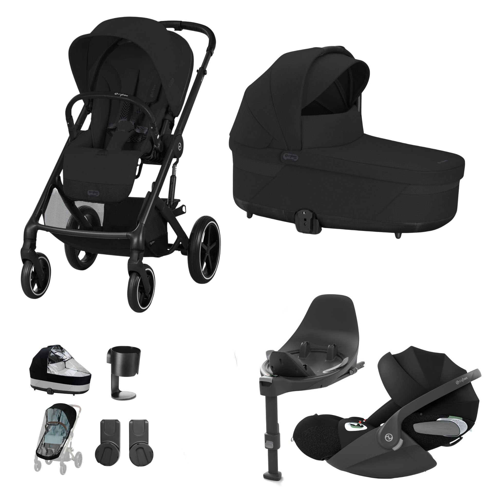 Cybex Travel Systems Cybex Balios S Lux Luxury Bundle - Black/Moon Black 14697-BLK-MOO-BLK-1