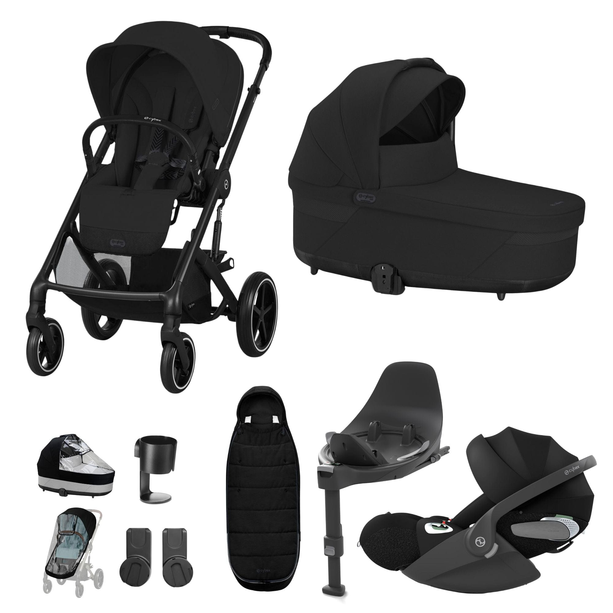 Cybex Travel Systems Cybex Balios S Lux Luxury Bundle - Black/Moon Black 14697-BLK-MOO-BLK
