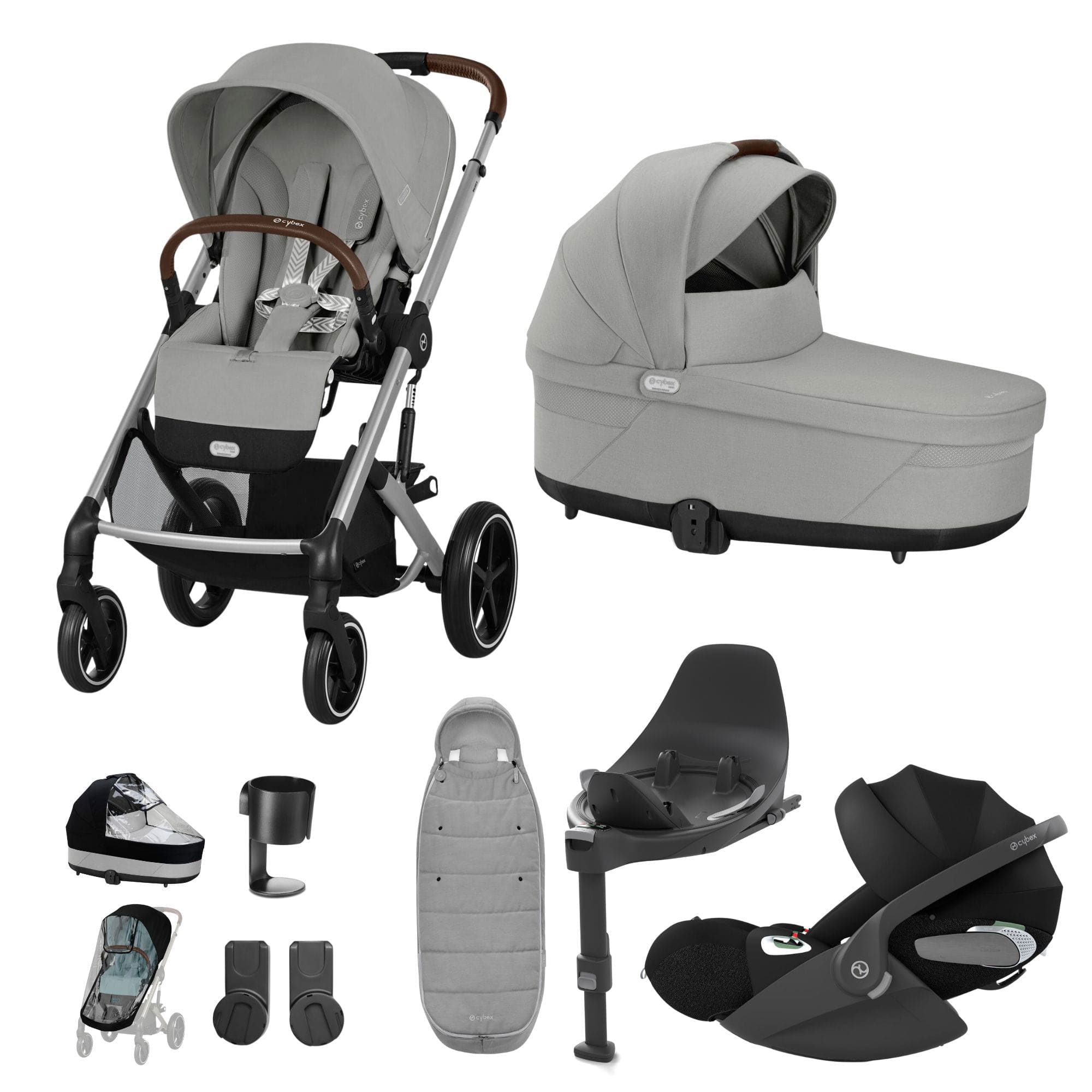 Cybex Balios S Lux Luxury Bundle Silver/Stone Grey