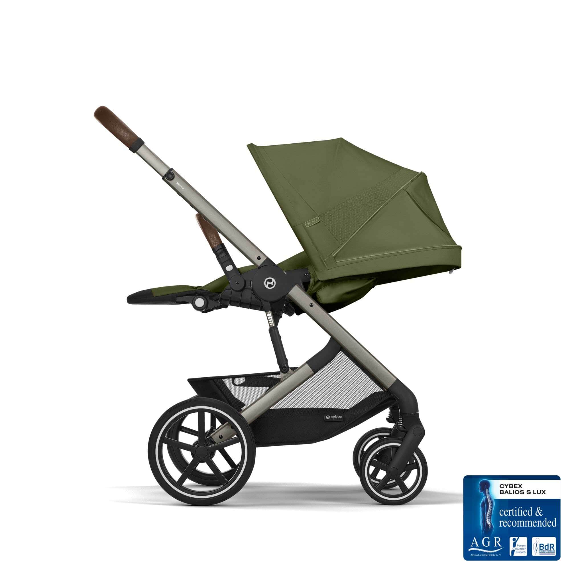 Cybex travel systems Cybex Balios S Lux Luxury Bundle - Taupe/Moss Green