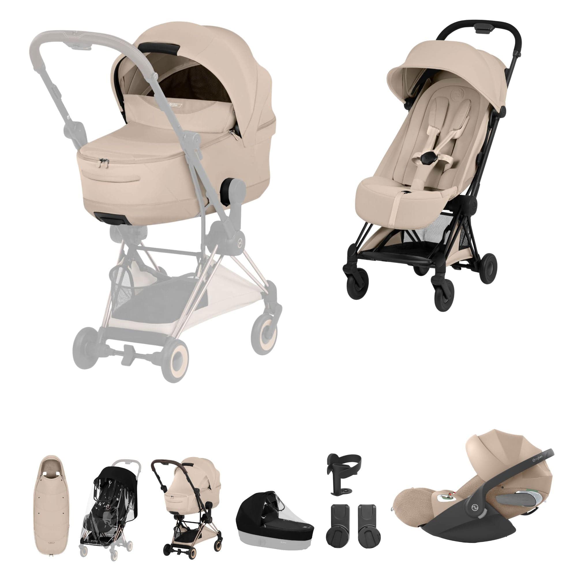 Cybex travel systems Cybex Coya Ultimate Accessory Bundle - Style Collection - Cozy Beige 22015-MB-COZ-BEI-1
