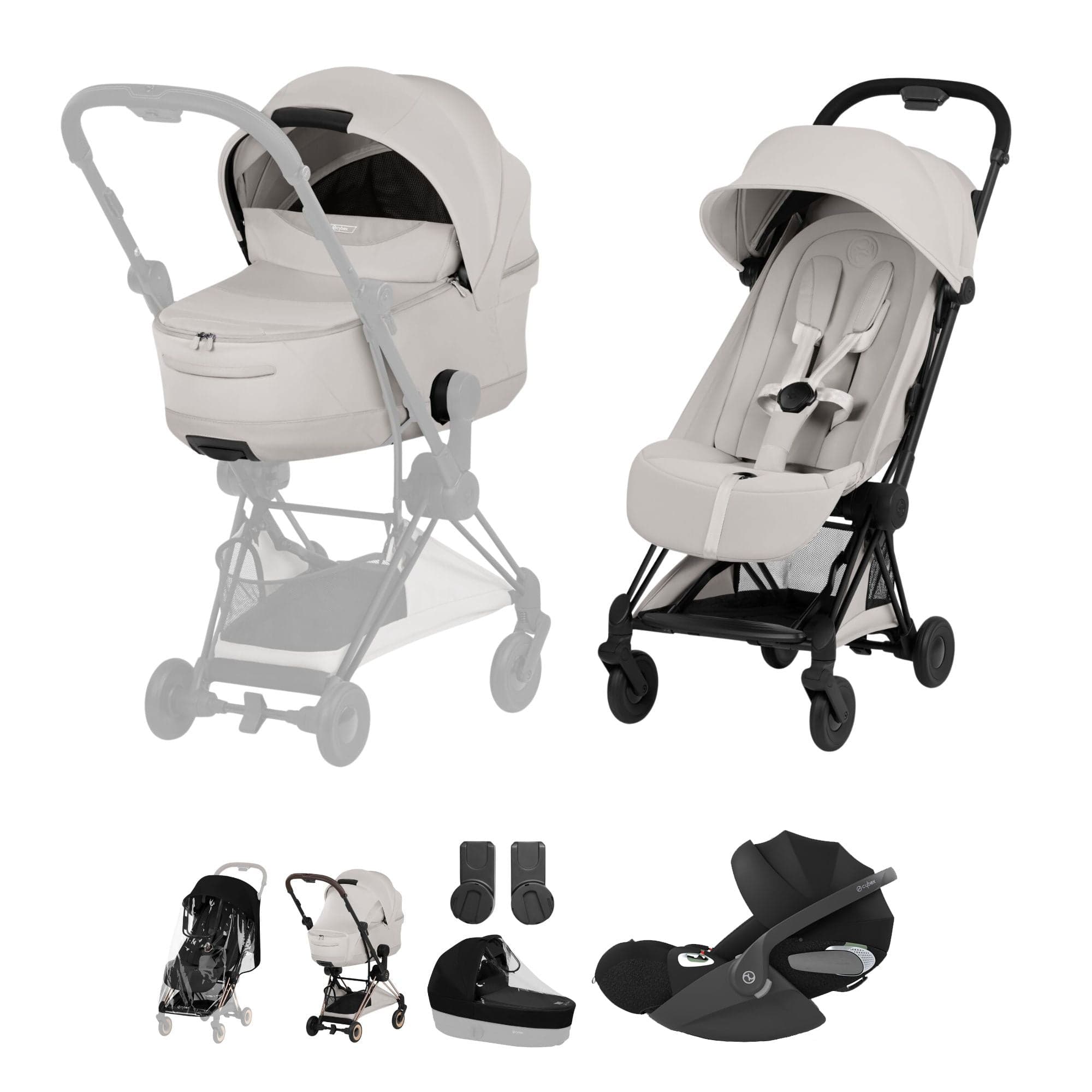 Cybex travel systems Cybex Coya Ultimate Bundle - Style Collection - City Grey 21991-MB-CIT-GRY