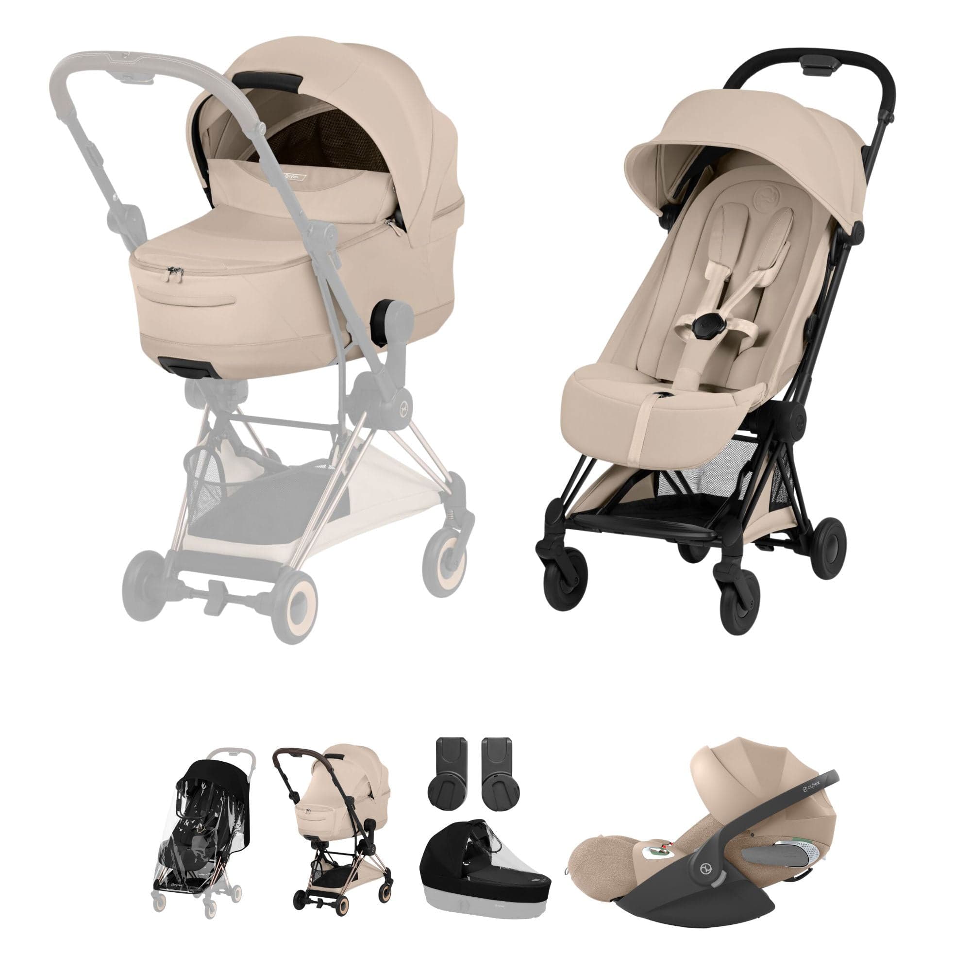 Cybex travel systems Cybex Coya Ultimate Bundle - Style Collection - Cozy Beige 21991-MB-COZ-BEI-1
