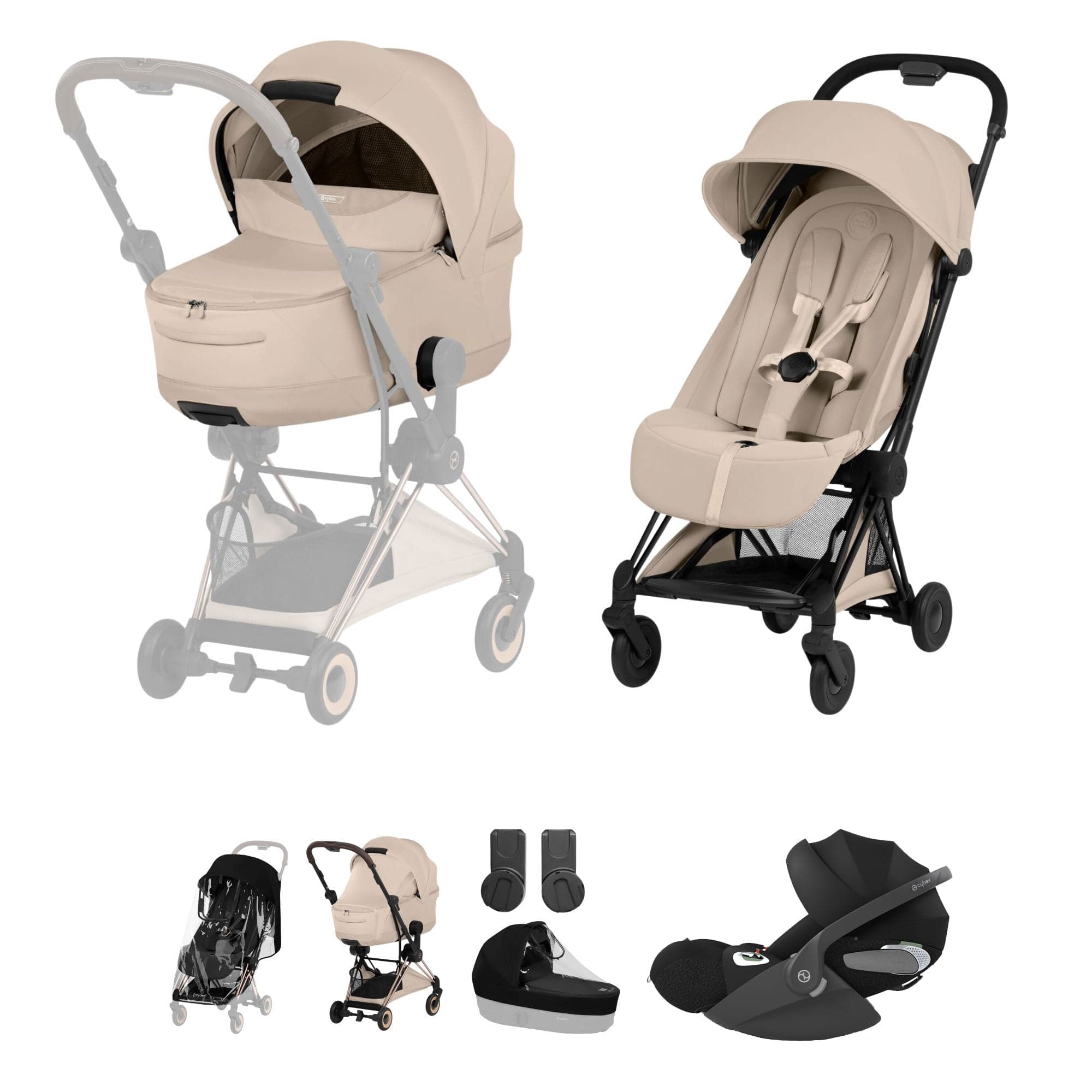 Cybex travel systems Cybex Coya Ultimate Bundle - Style Collection - Cozy Beige 21991-MB-COZ-BEI