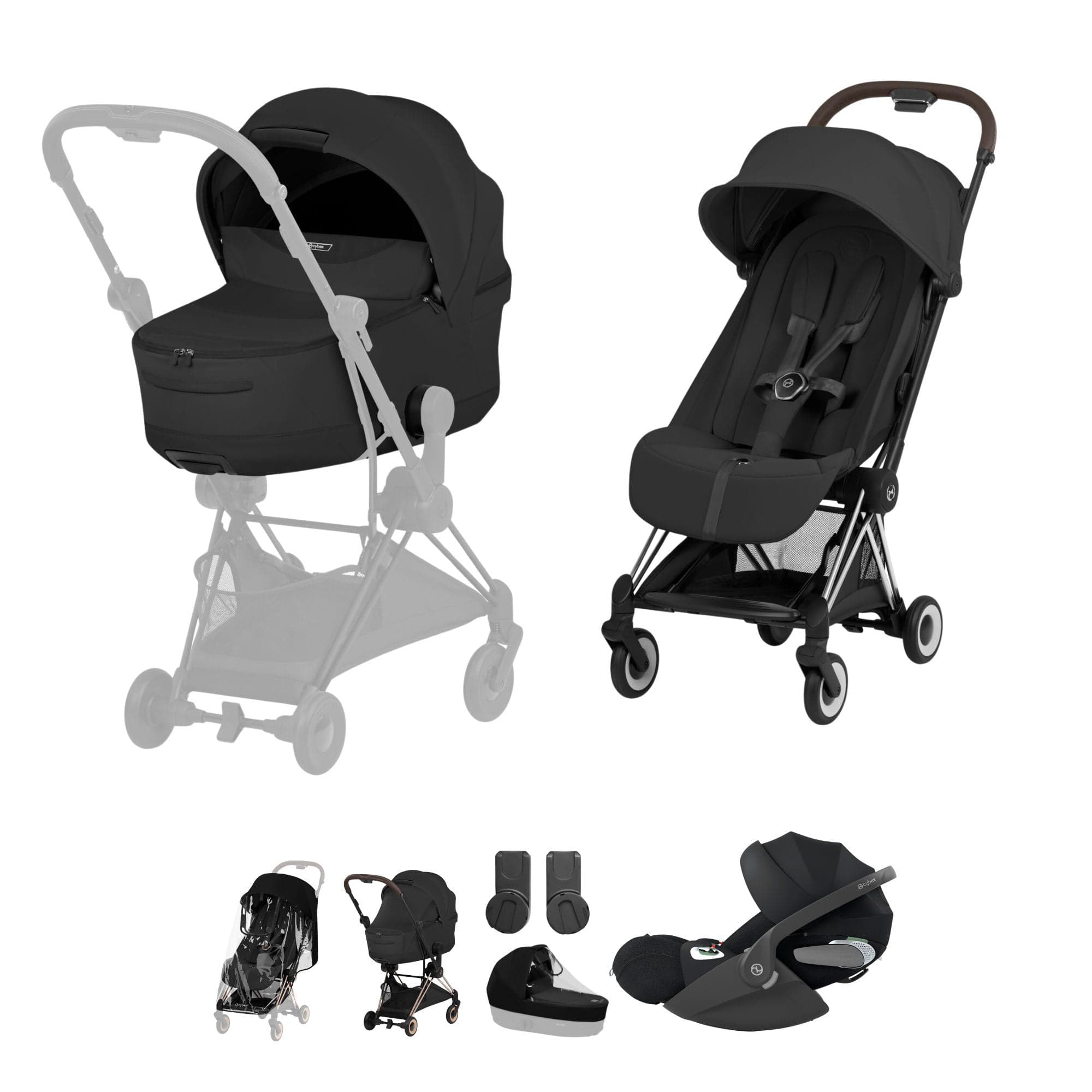 Cybex travel systems Cybex Coya Ultimate Bundle - Style Collection - Sepia Black 21991-CB-BLK-1