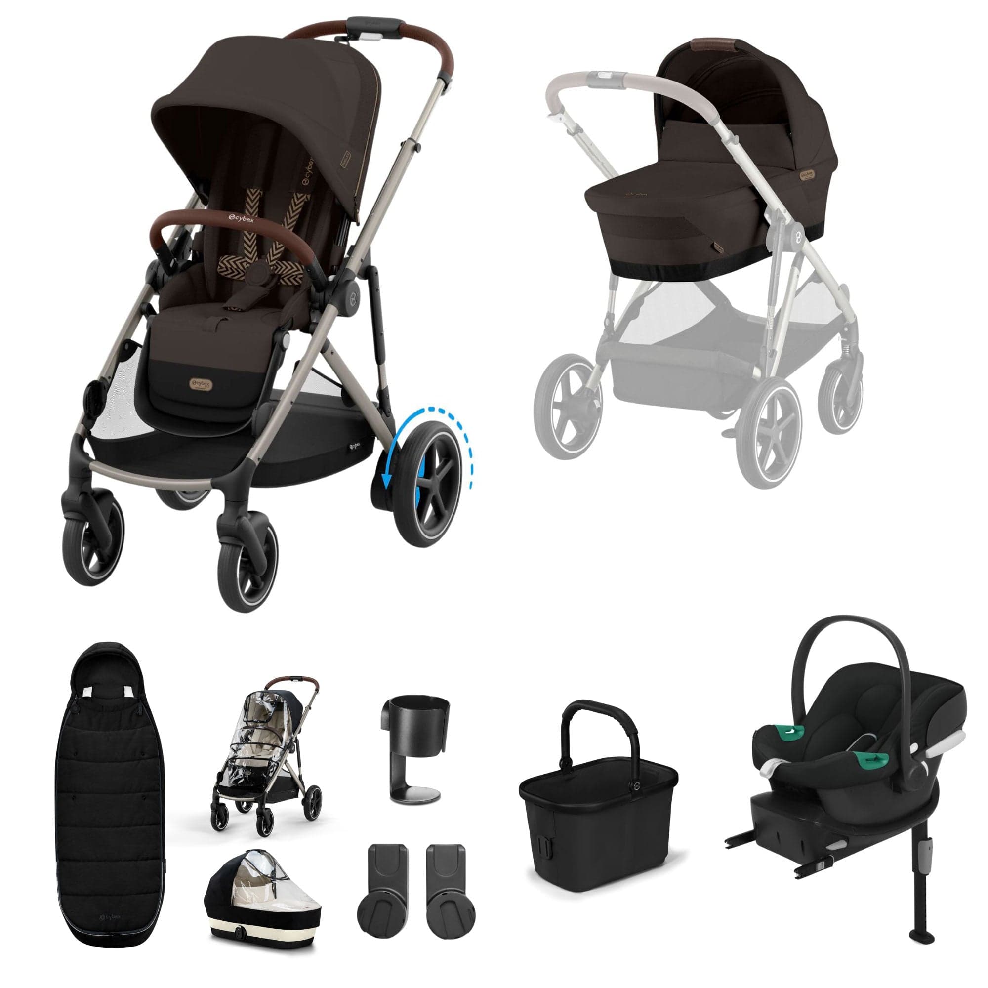 Cybex travel systems Cybex eGazelle S Comfort Kit - Chocolate Brown