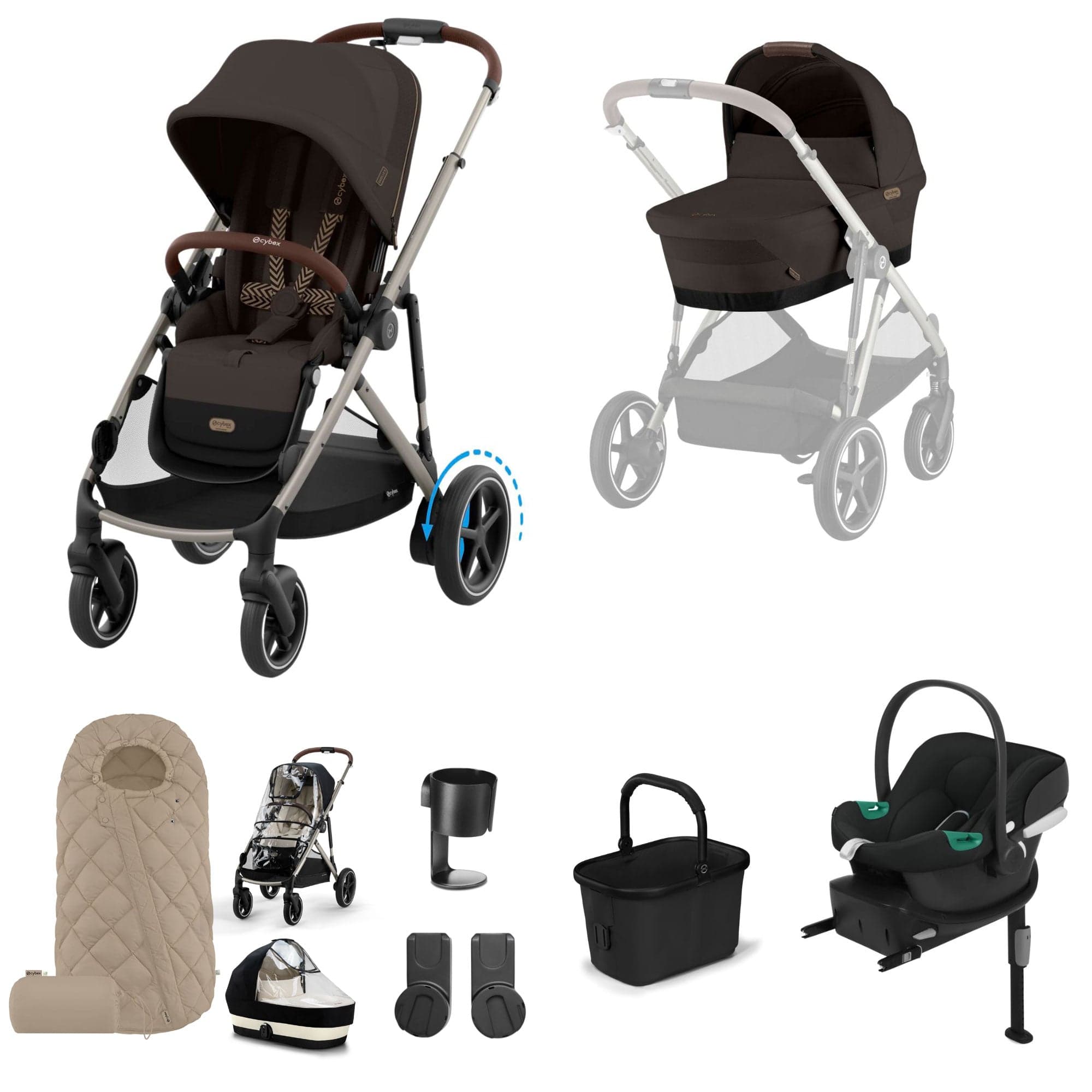 Cybex travel systems Cybex eGazelle S Comfort Kit - Chocolate Brown