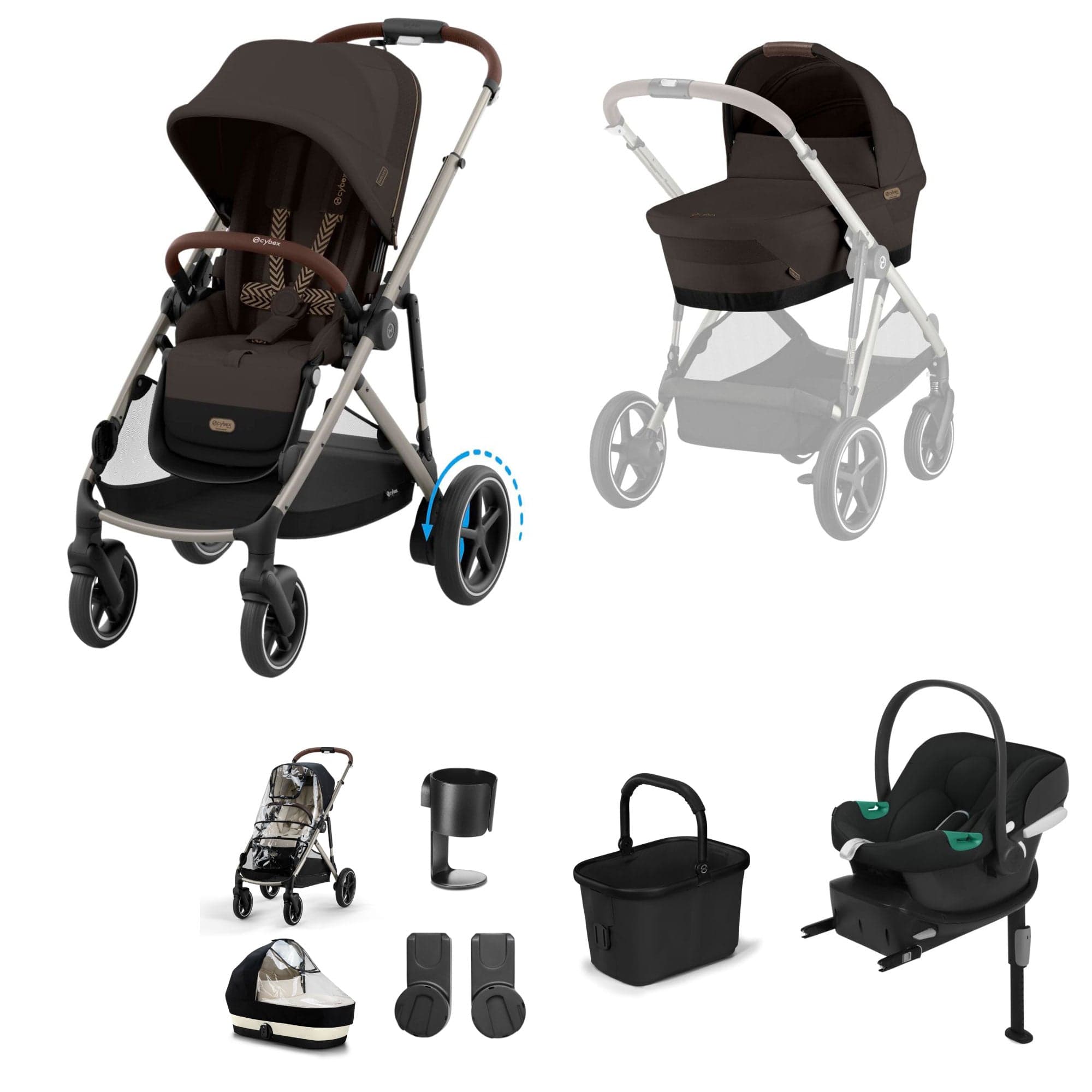 Cybex travel systems Cybex eGazelle S Comfort Kit - Chocolate Brown