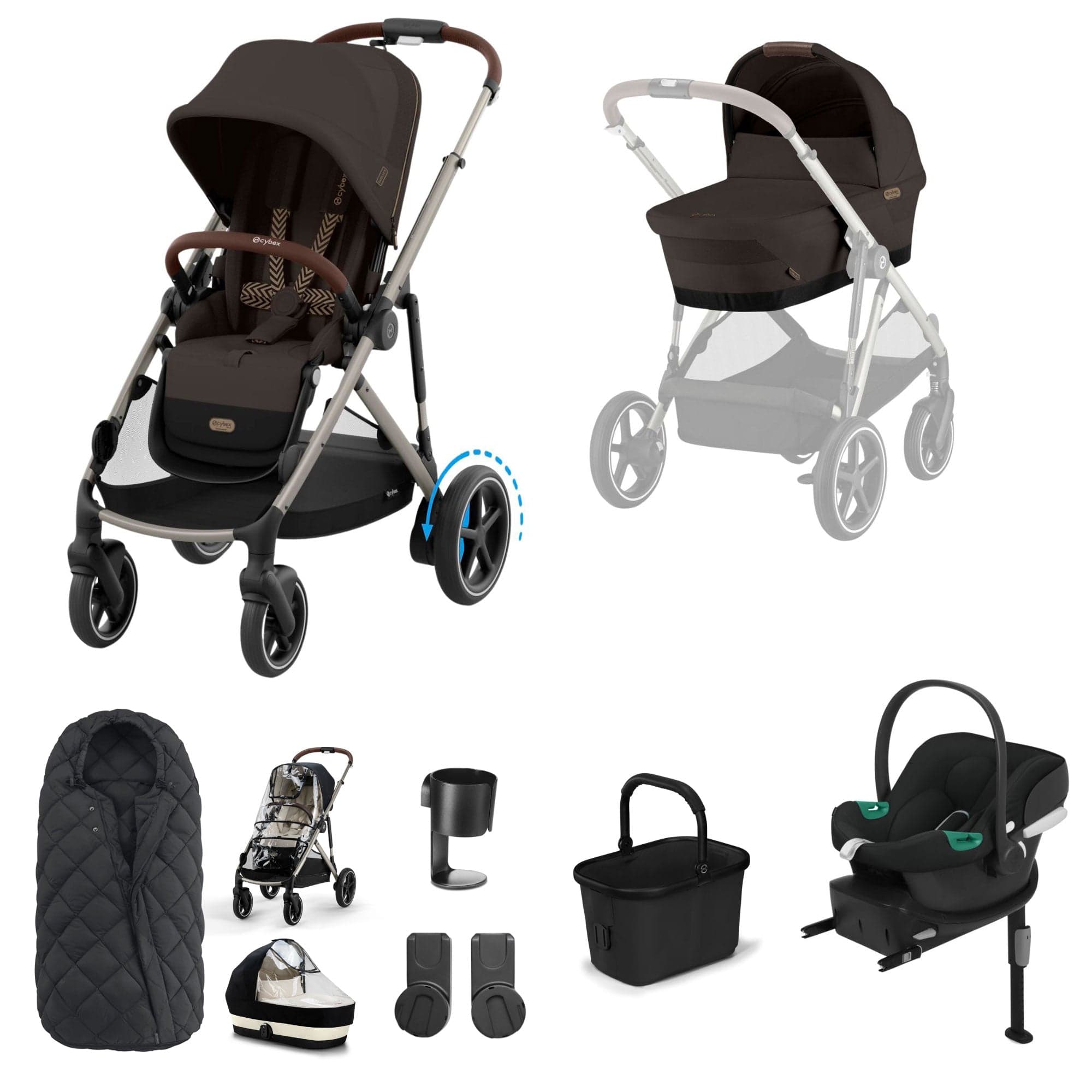 Cybex travel systems Cybex eGazelle S Comfort Kit - Chocolate Brown
