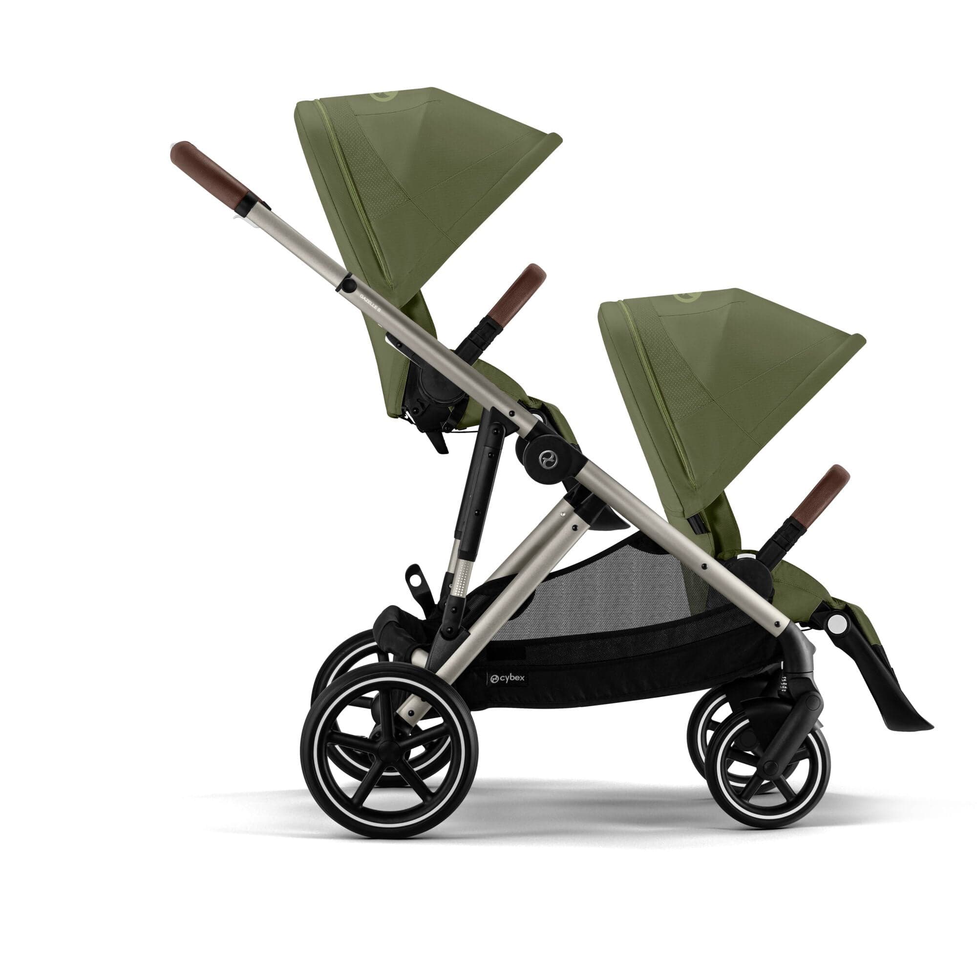 Cybex travel systems Cybex eGazelle S Twin Comfort Pushchair Bundle - Moss Green