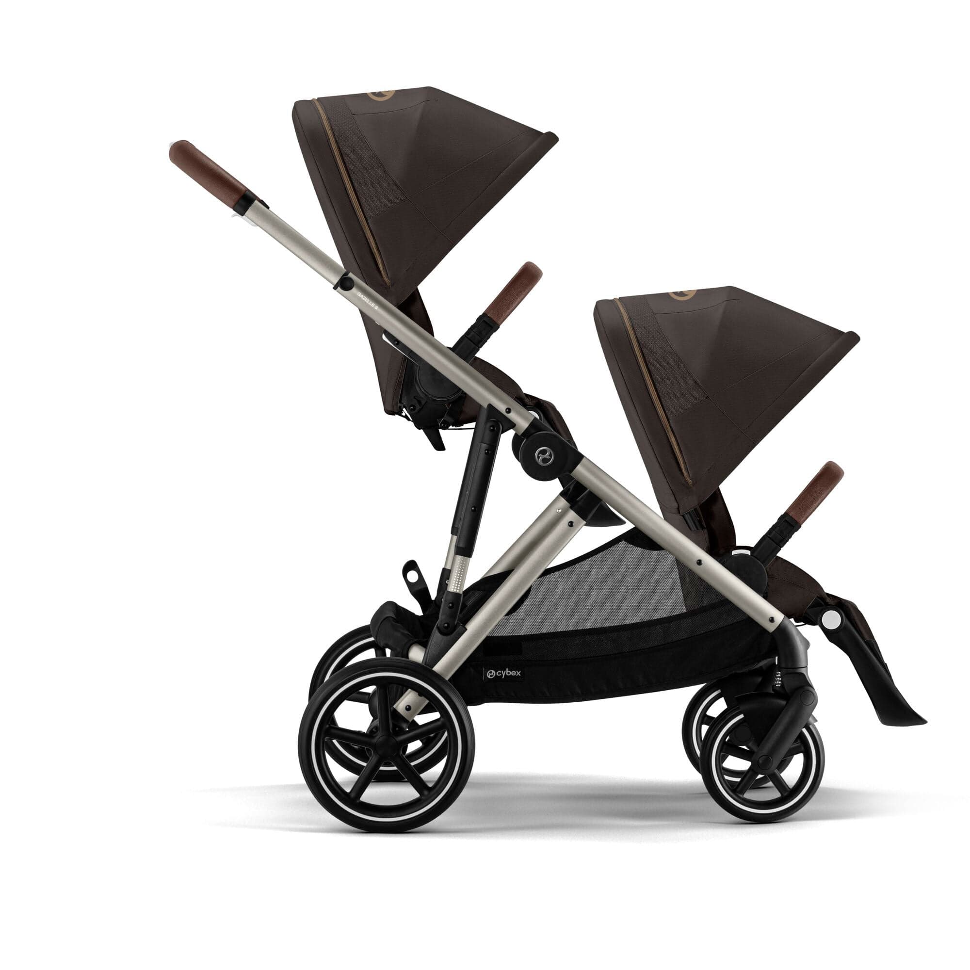 Cybex travel systems Cybex eGazelle S Twin Luxury Pushchair Bundle - Chocolate Brown
