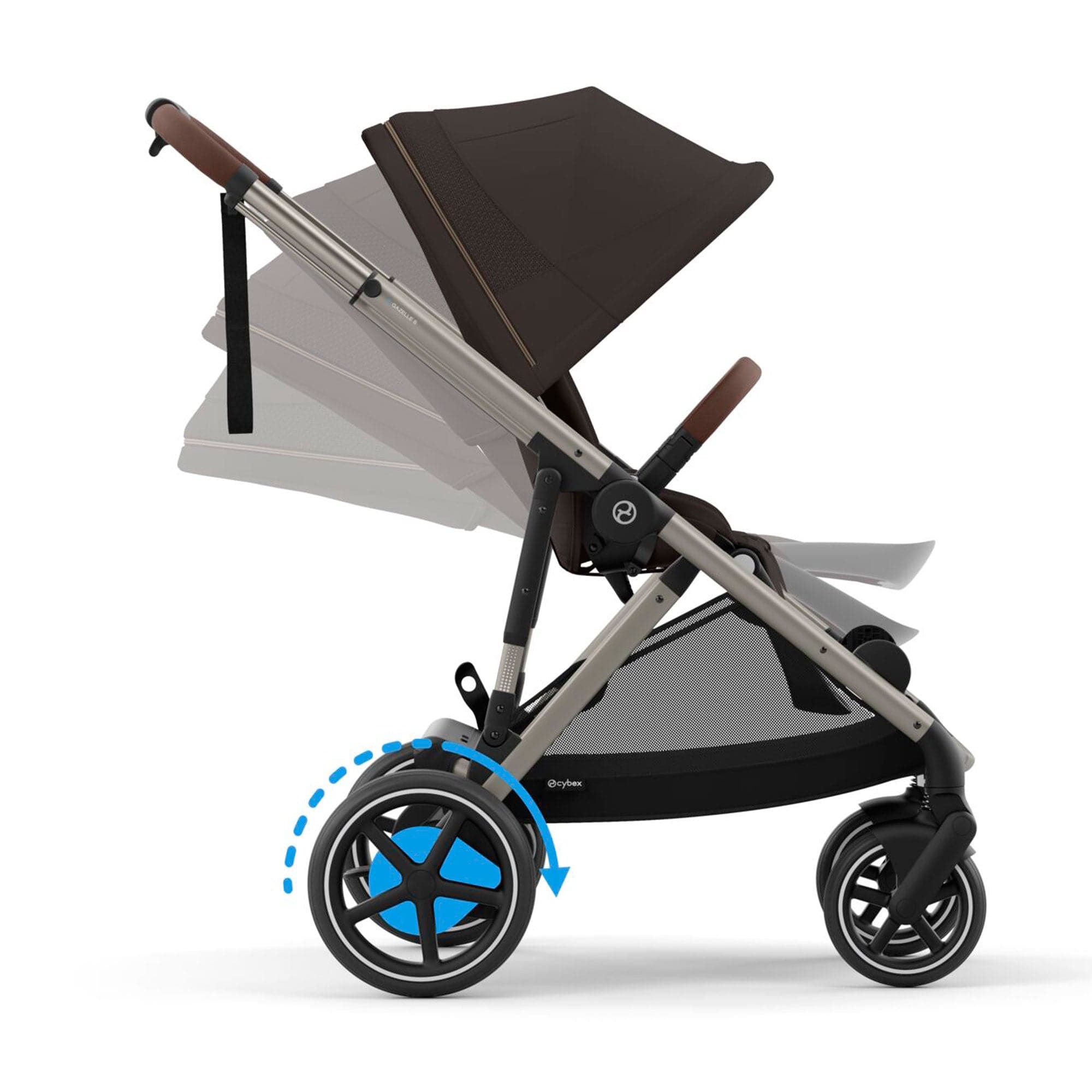 Cybex travel systems Cybex eGazelle S Twin Luxury Pushchair Bundle - Chocolate Brown